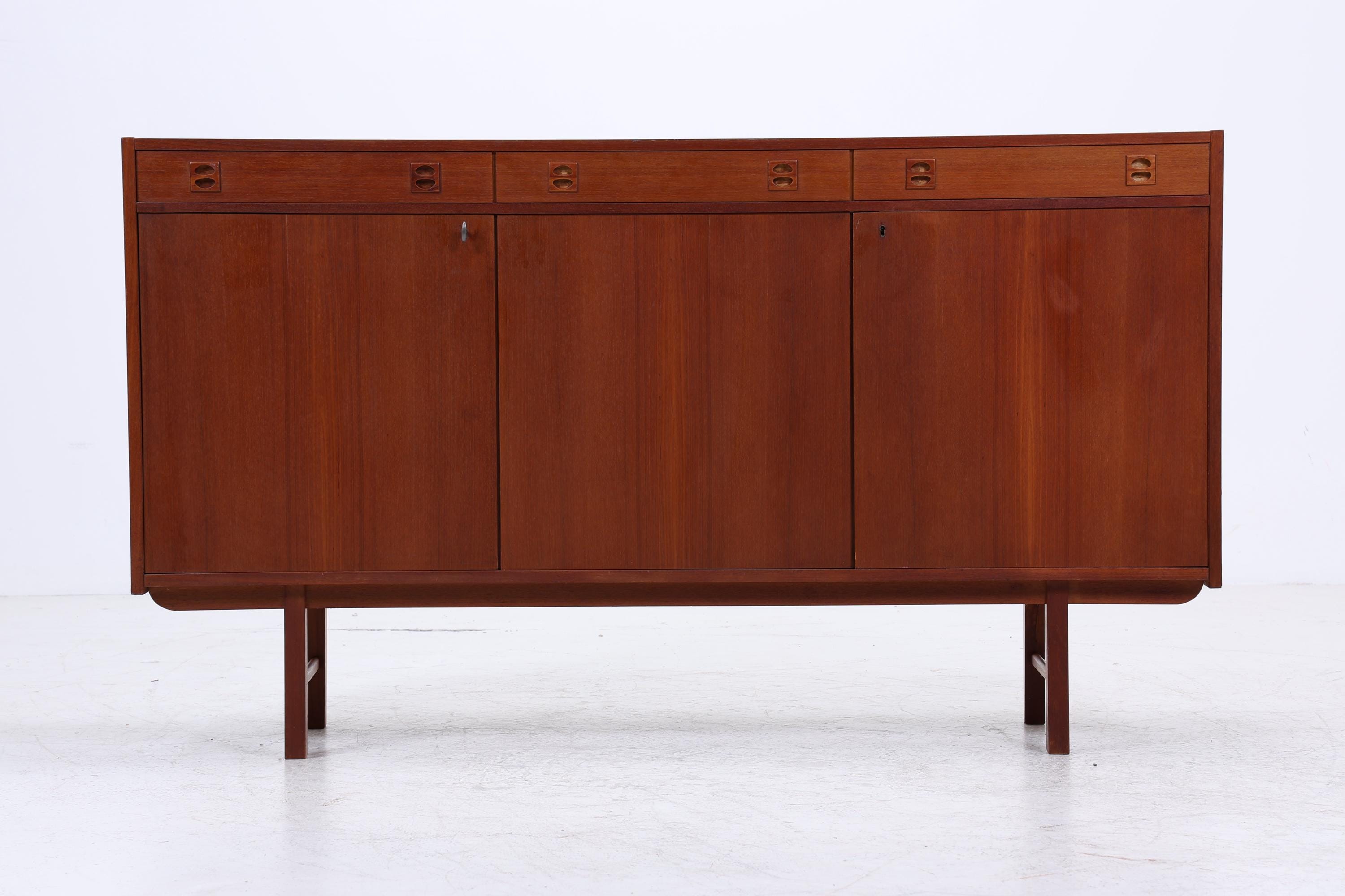 Vintage Teak Highboard 60er Jahre | Mid Century Sideboard Schrank Holz Aufbewahrung