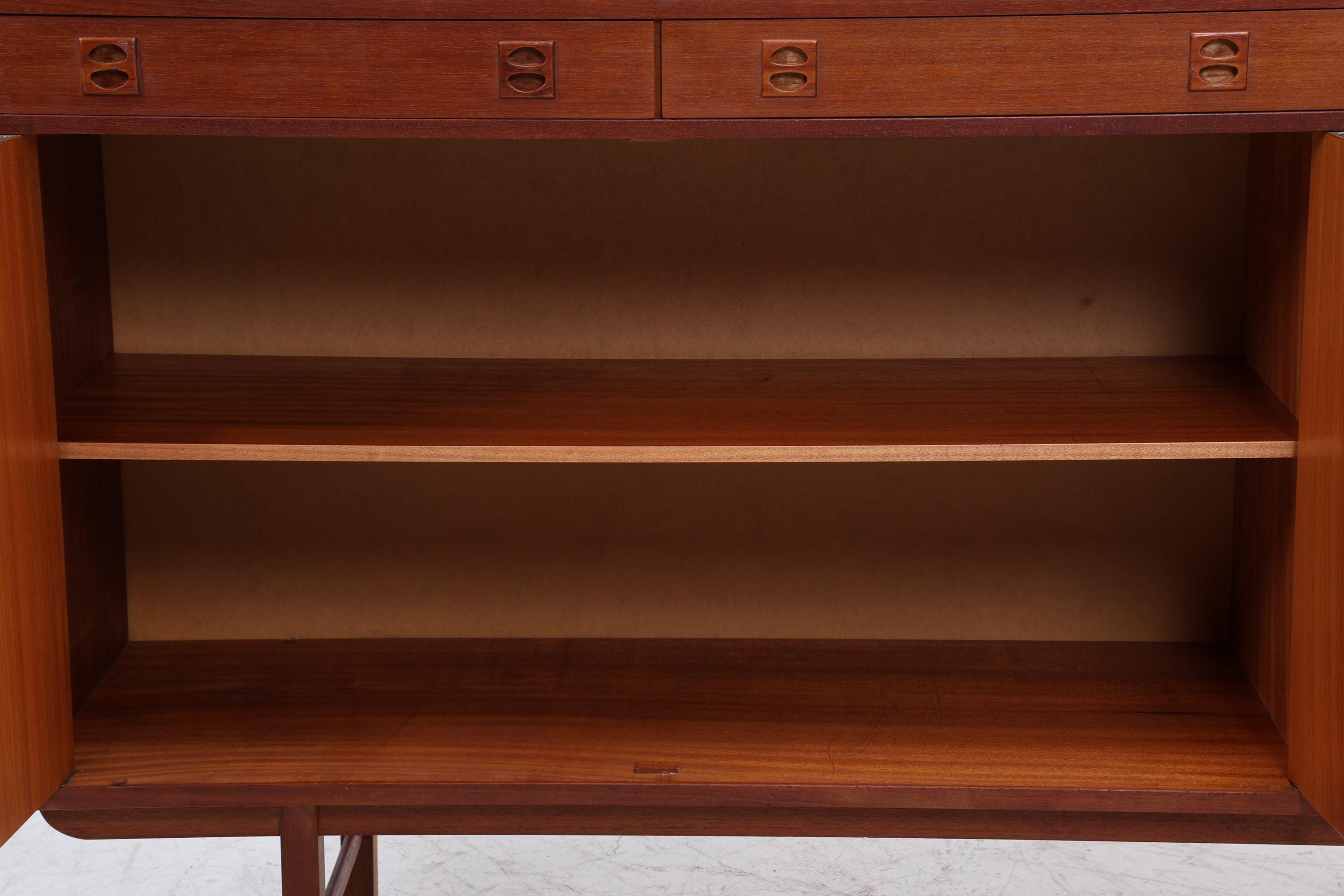 Vintage Teak Highboard 60er Jahre | Mid Century Sideboard Schrank Holz Aufbewahrung