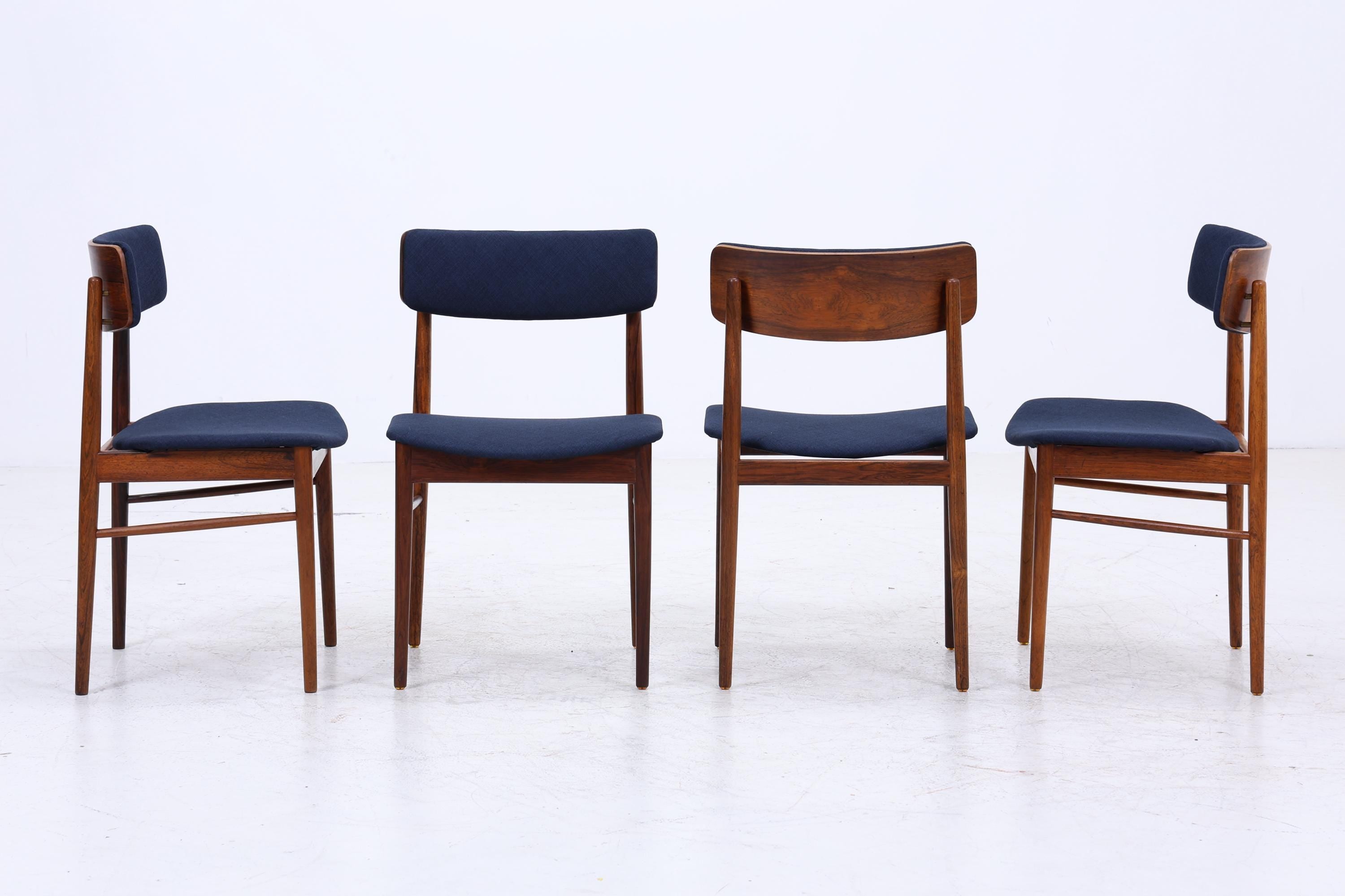 4er Set Palisander Stühle von Sven Chrobat für Sax | Mid Century Design Stuhl | Vintage Designer