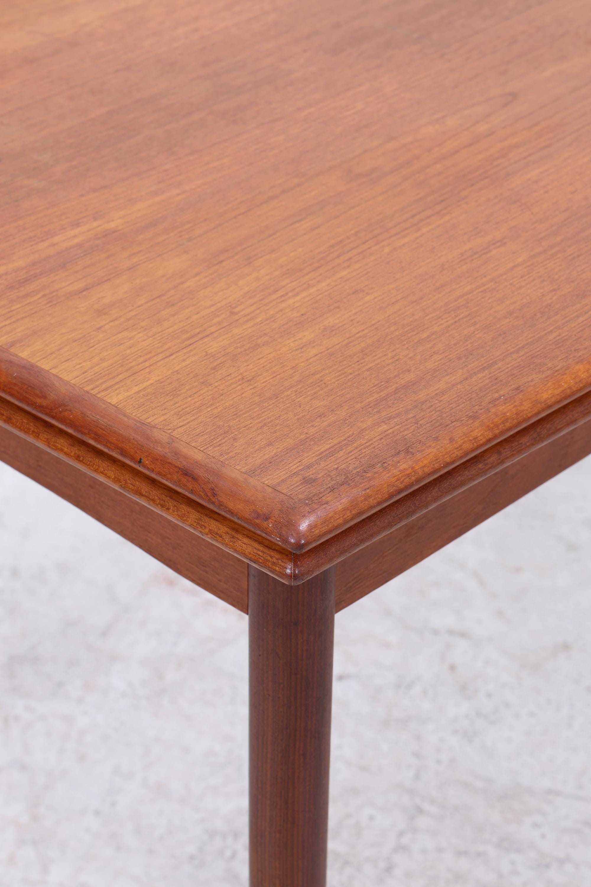 Vintage Teak Esstisch | Mid Century Ausziehtisch mit 2 Ausziehplatten