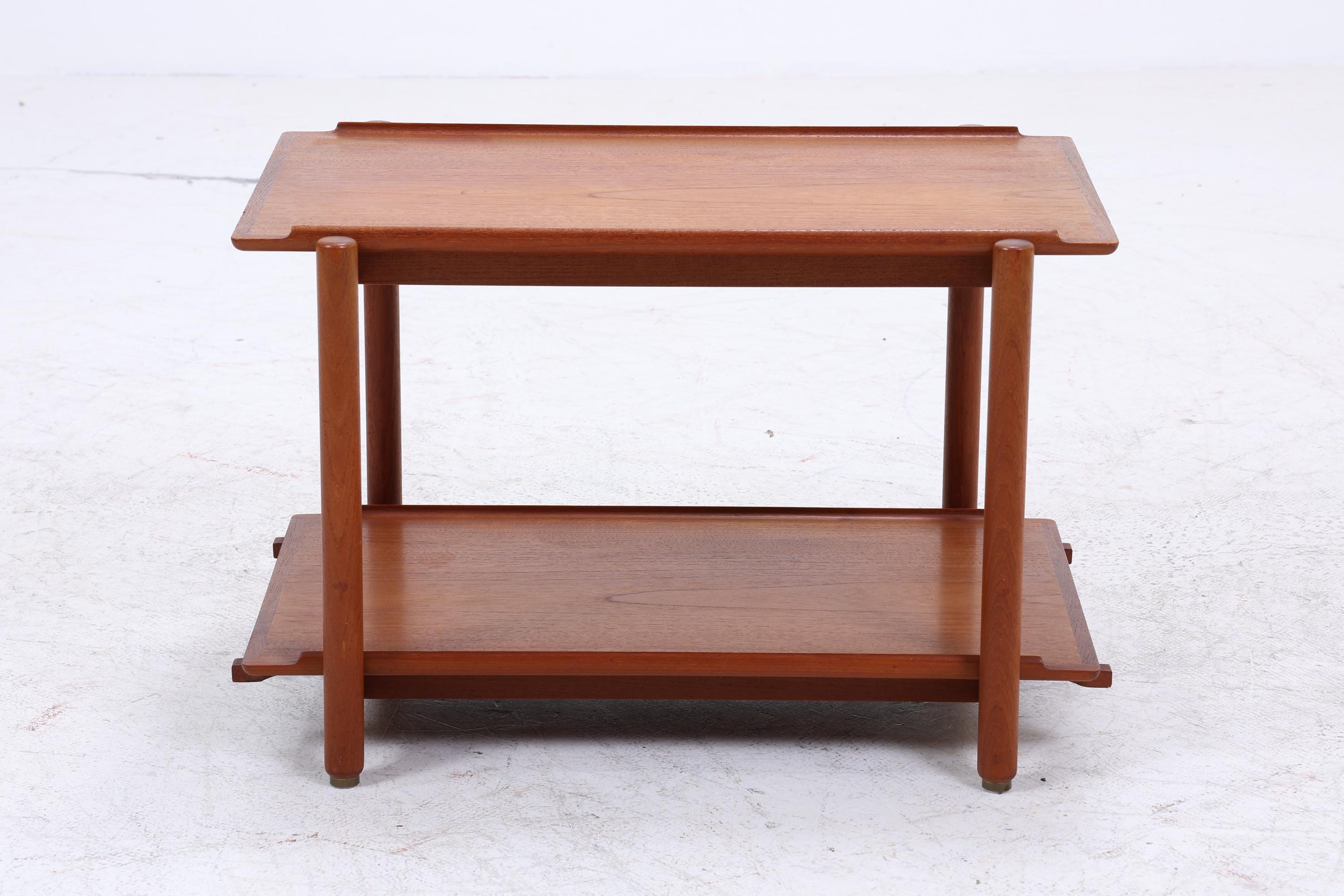 Vintage Teak Servierwagen von Poul Hundevad | Mid Century Danish Barwagen