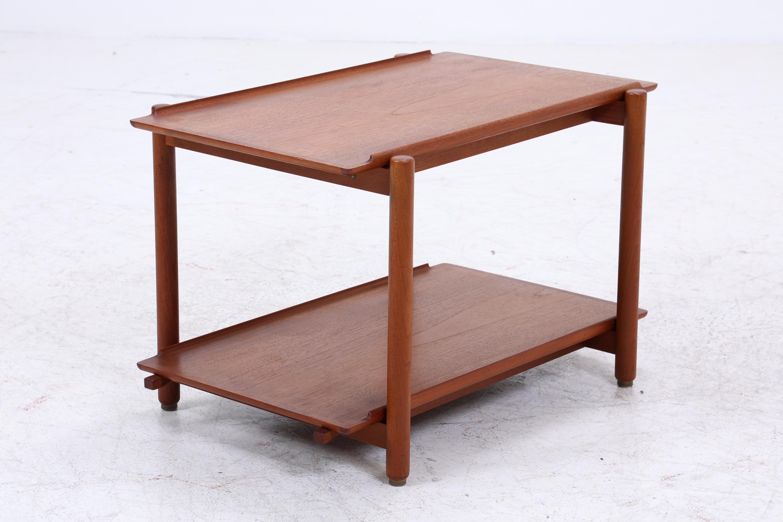 Vintage Teak Servierwagen von Poul Hundevad | Mid Century Danish Barwagen