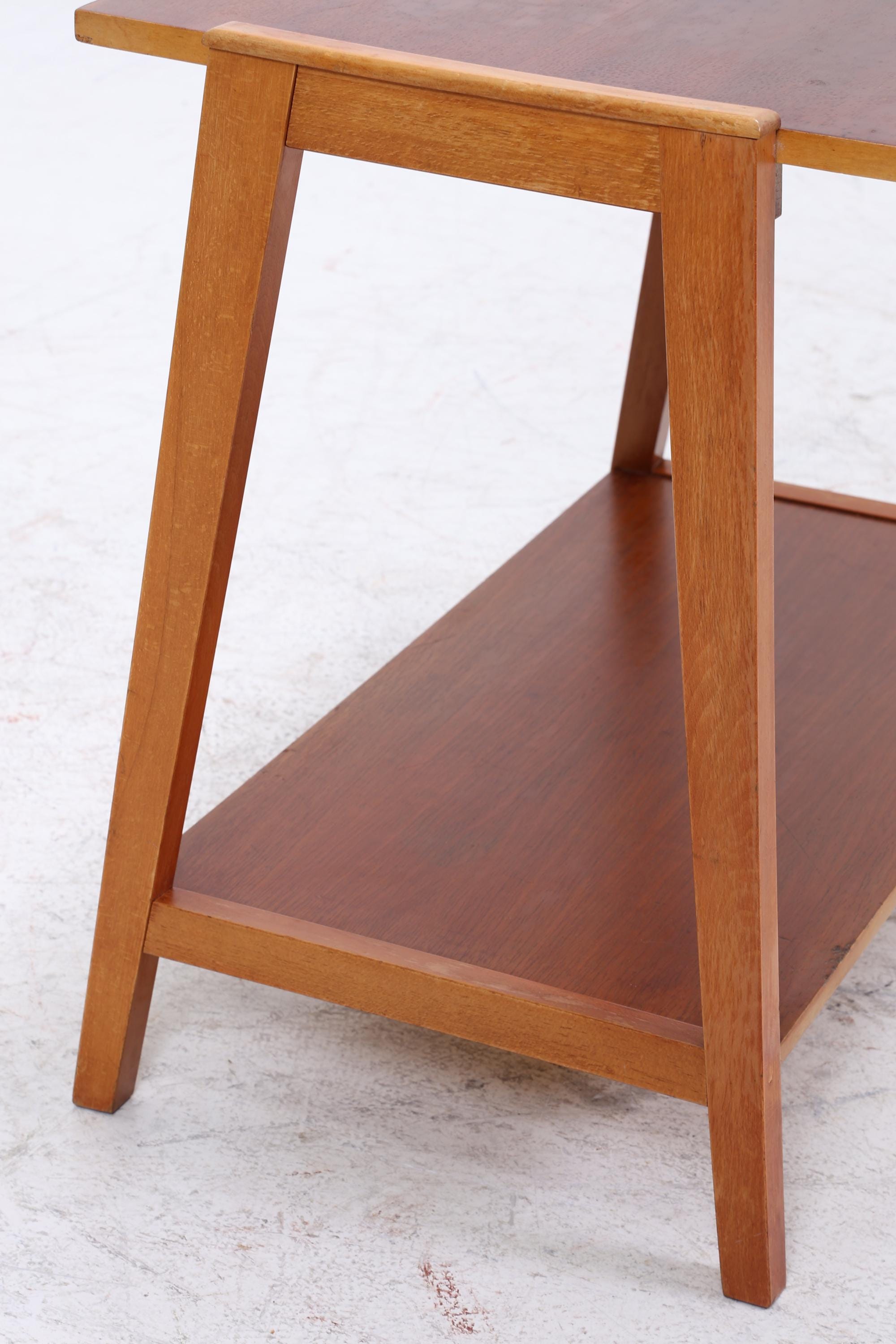 Vintage Teak Beistelltisch | Mid-Century Telefonisch 60er 70er Jahre