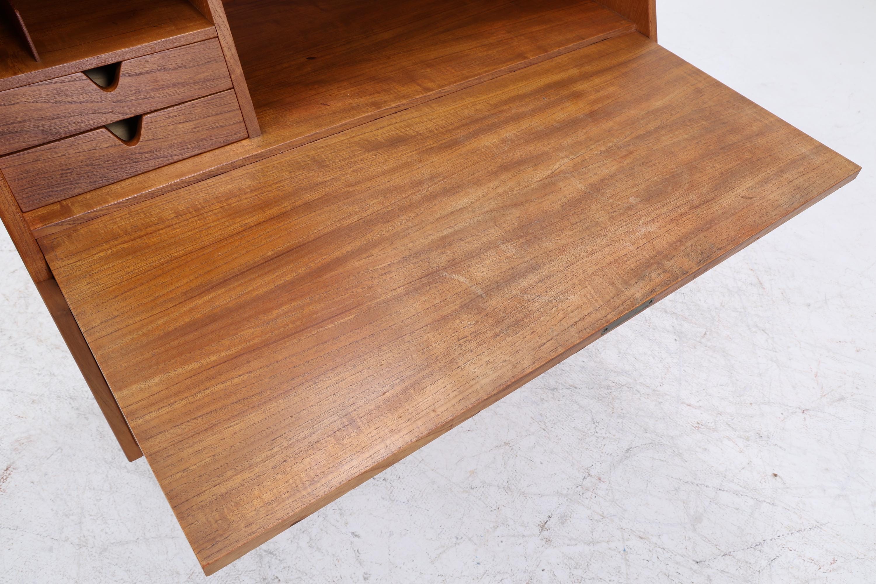 Vintage Teak Sekretär von Arne Wahl Iversen | Mid-Century Danish Design Schreibmöbel