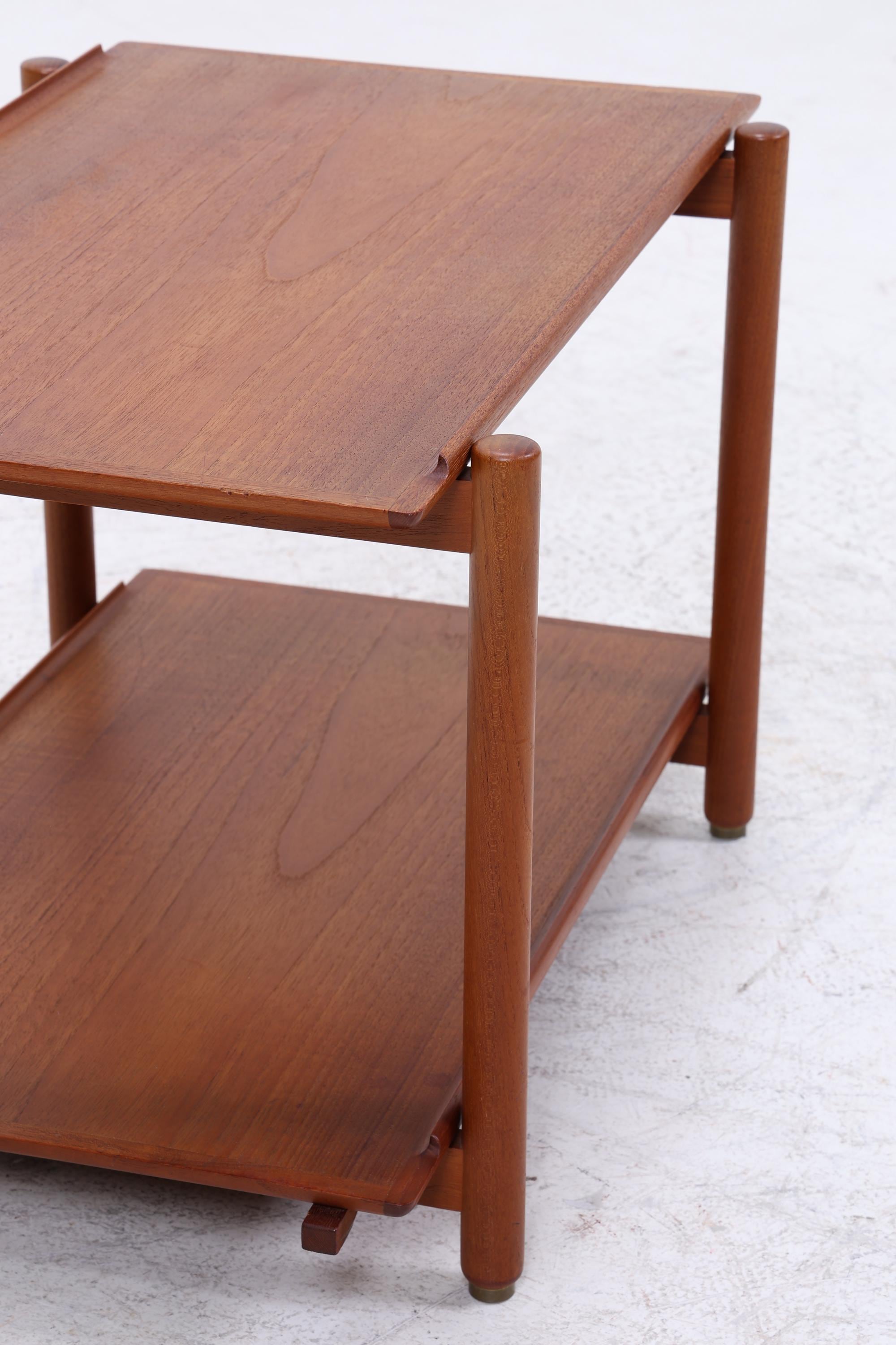 Vintage Teak Servierwagen von Poul Hundevad | Mid Century Danish Barwagen