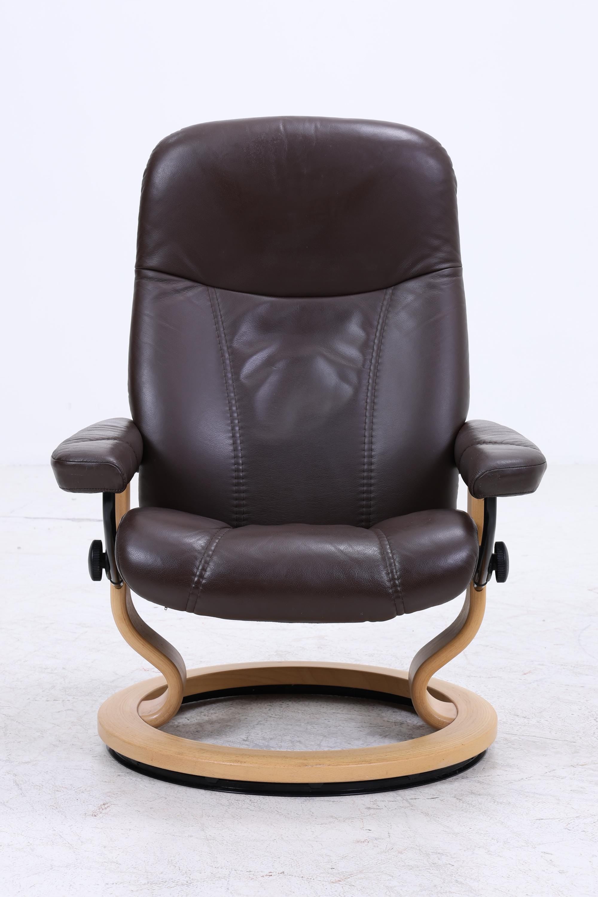 Stressless Relaxsessel Consul mit Hocker | Leder Sessel Relaxfunktion