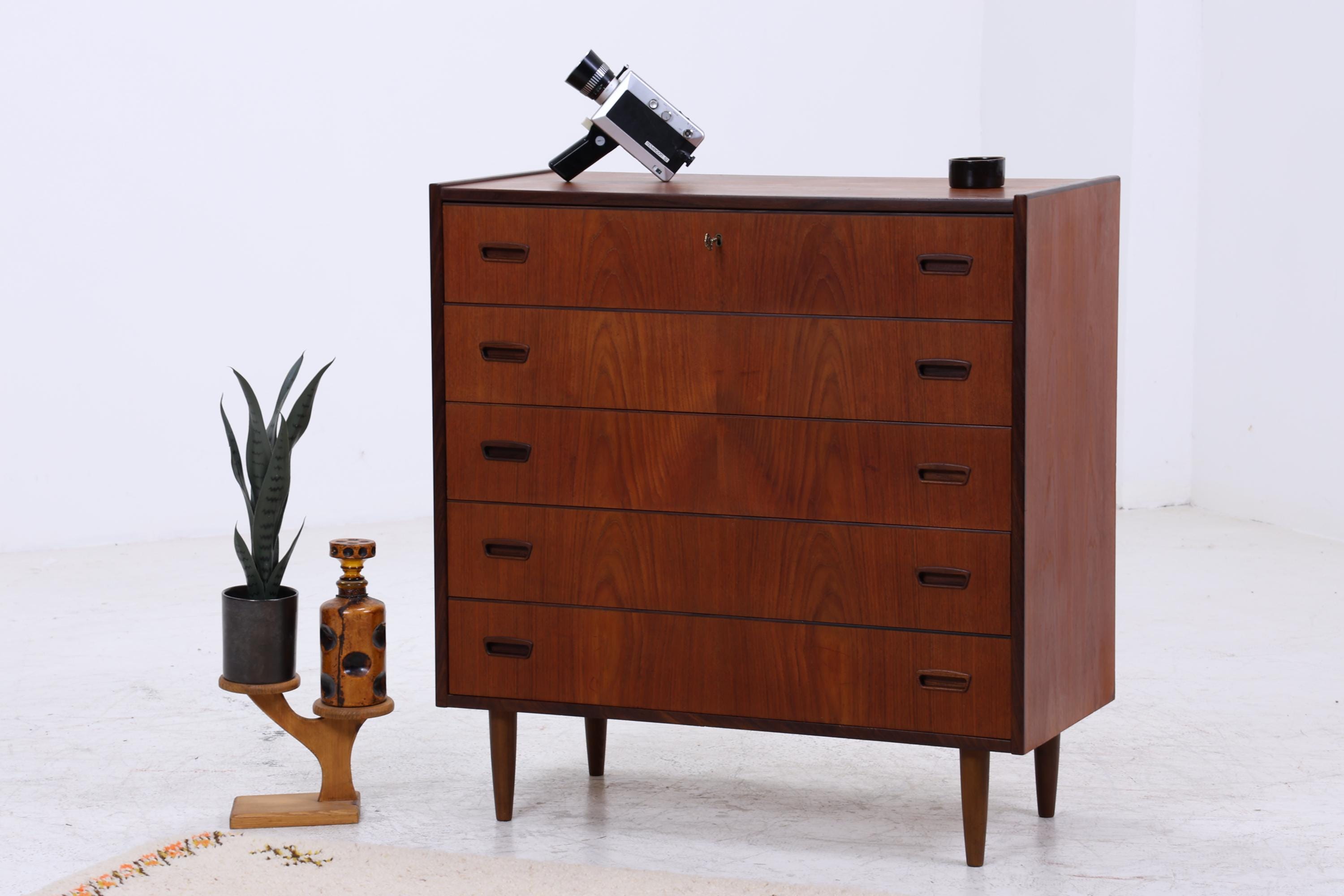 Vintage Palisander Kommode | Mid-Century Schubladen Kommode