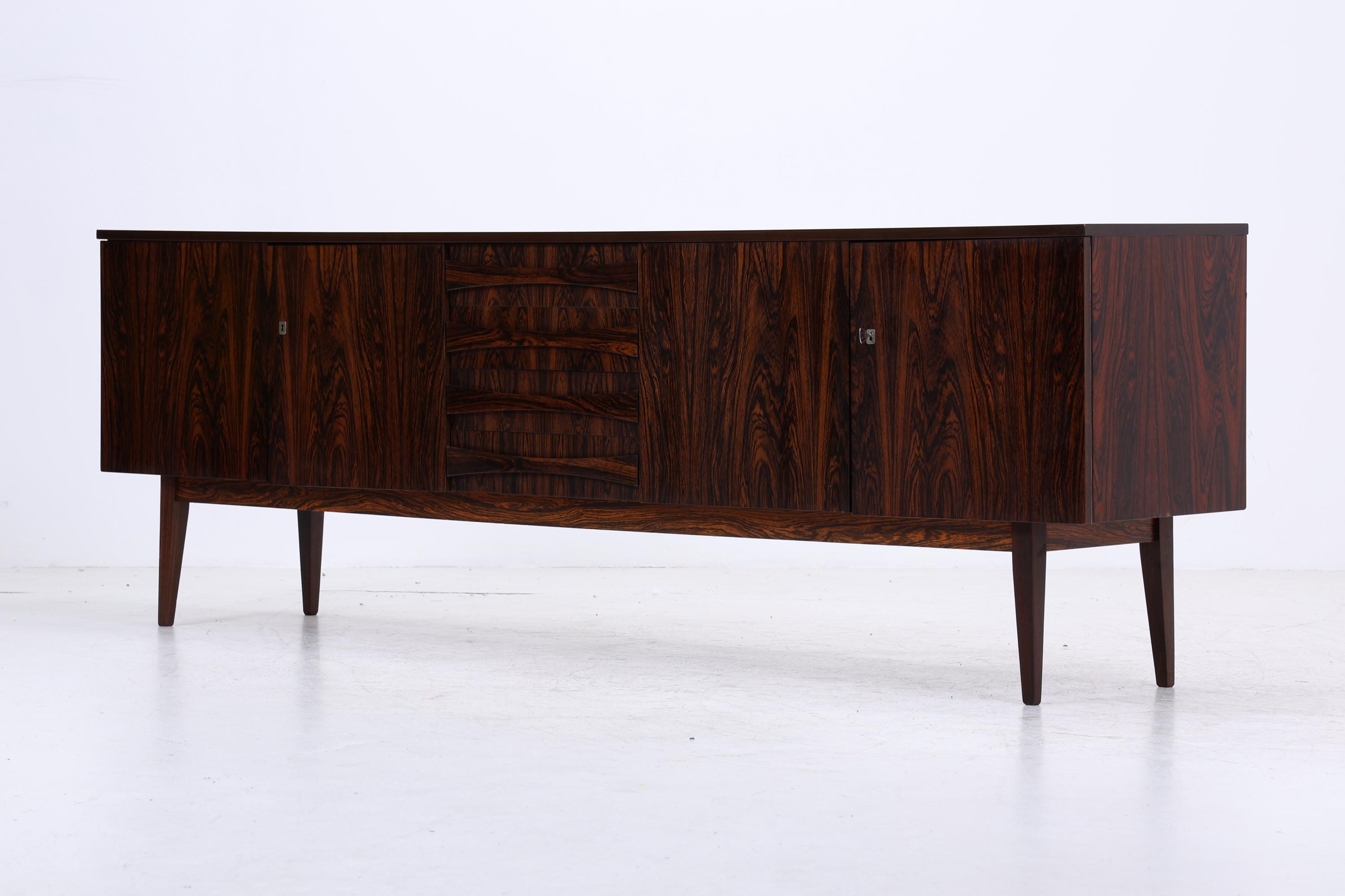 Vintage Palisander Sideboard | Mid Century Schrank 60er 70er Jahre