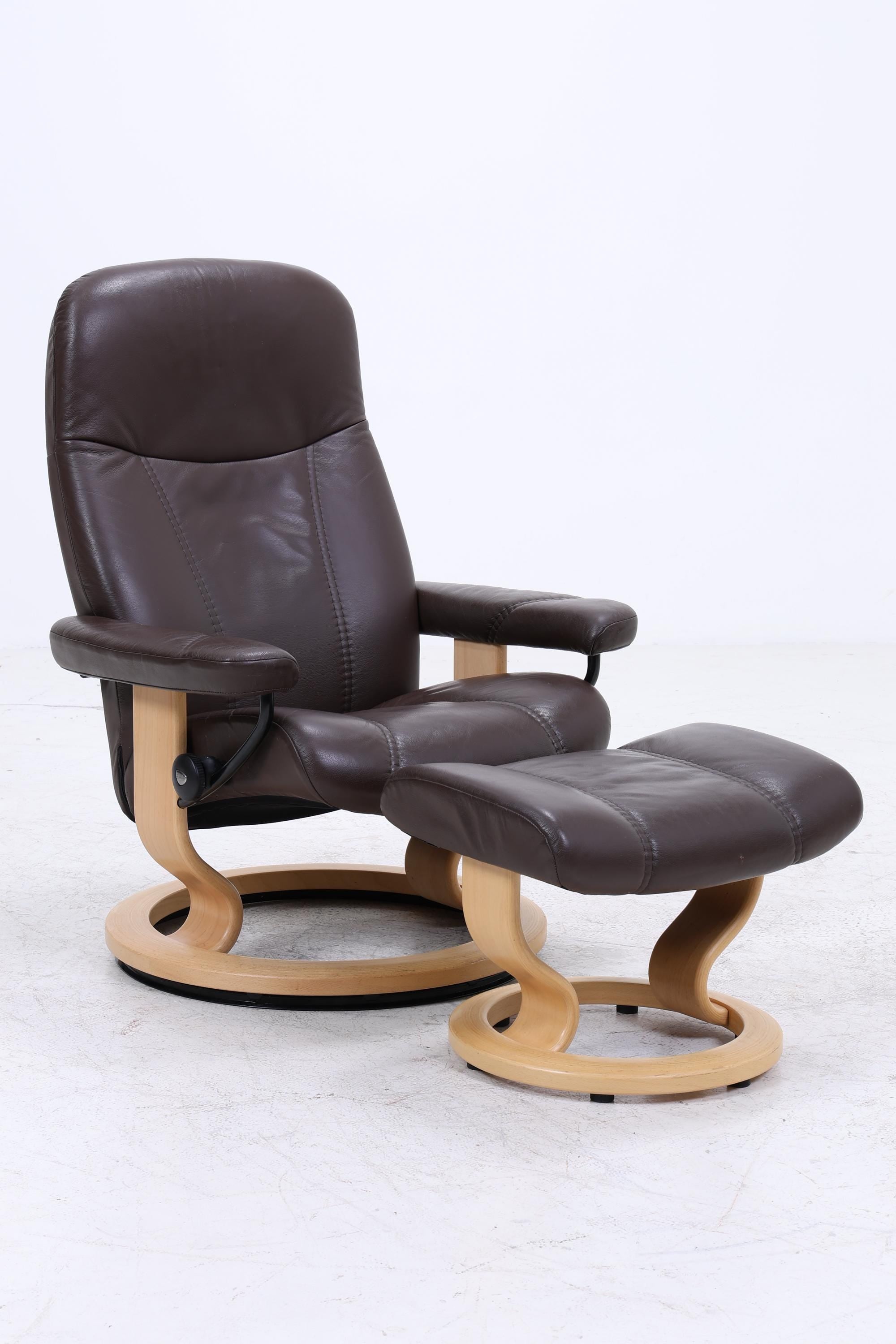 Stressless Relaxsessel Consul mit Hocker | Leder Sessel Relaxfunktion
