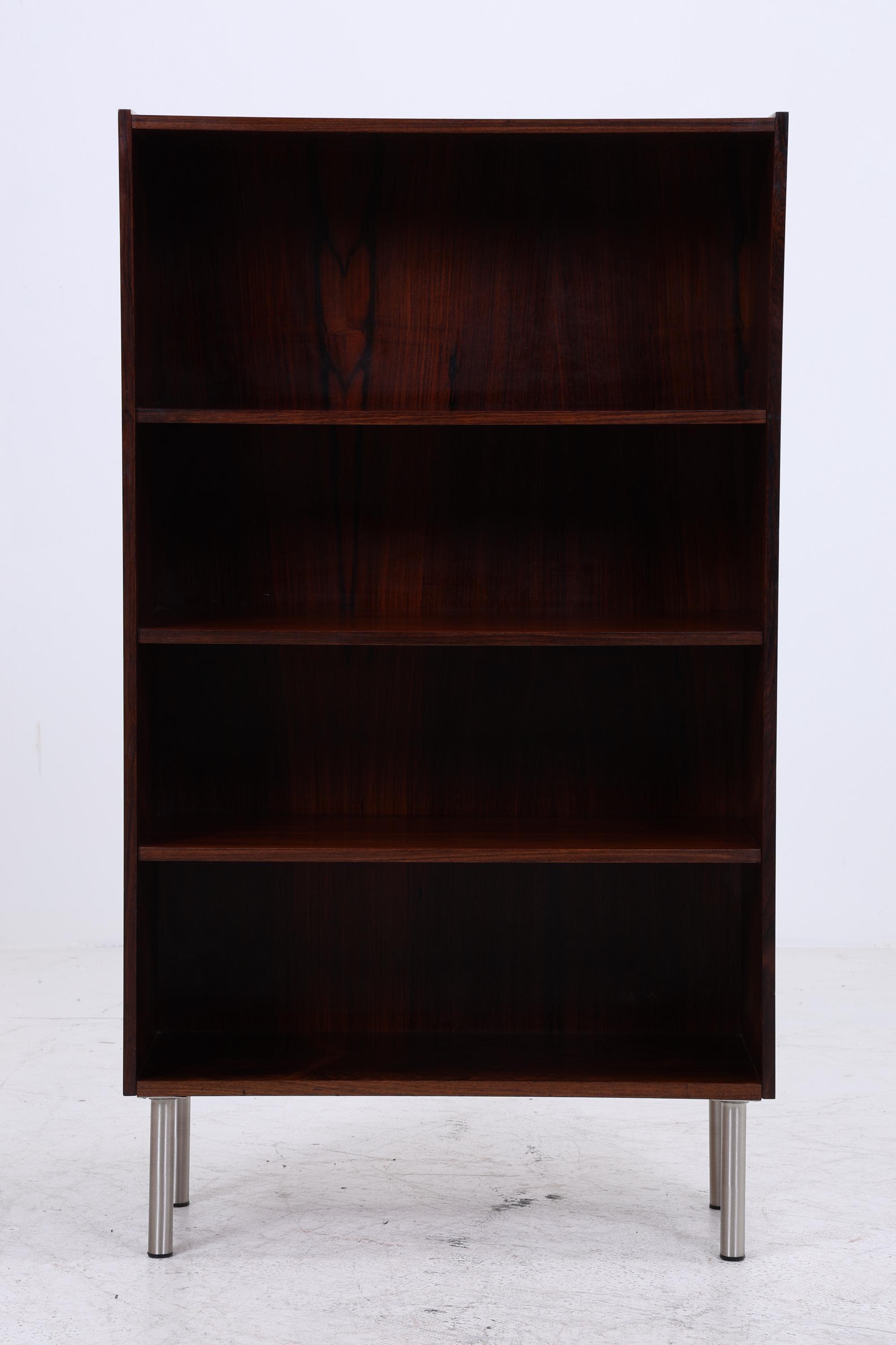 Vintage Palisander Bücherregal | Mid Century Regal | 60er Retro Holz Aufbewahrung
