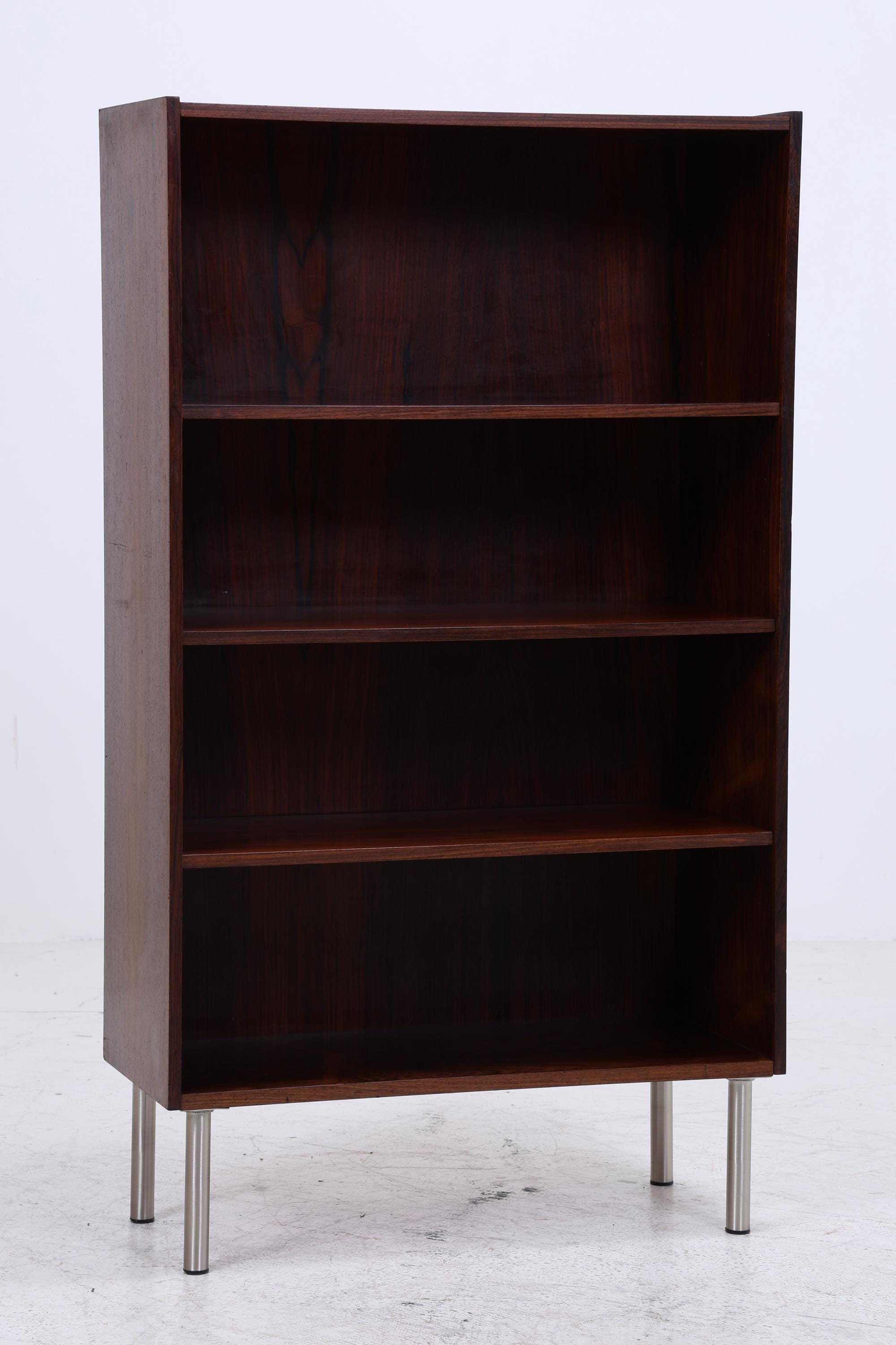 Vintage Palisander Bücherregal | Mid Century Regal | 60er Retro Holz Aufbewahrung