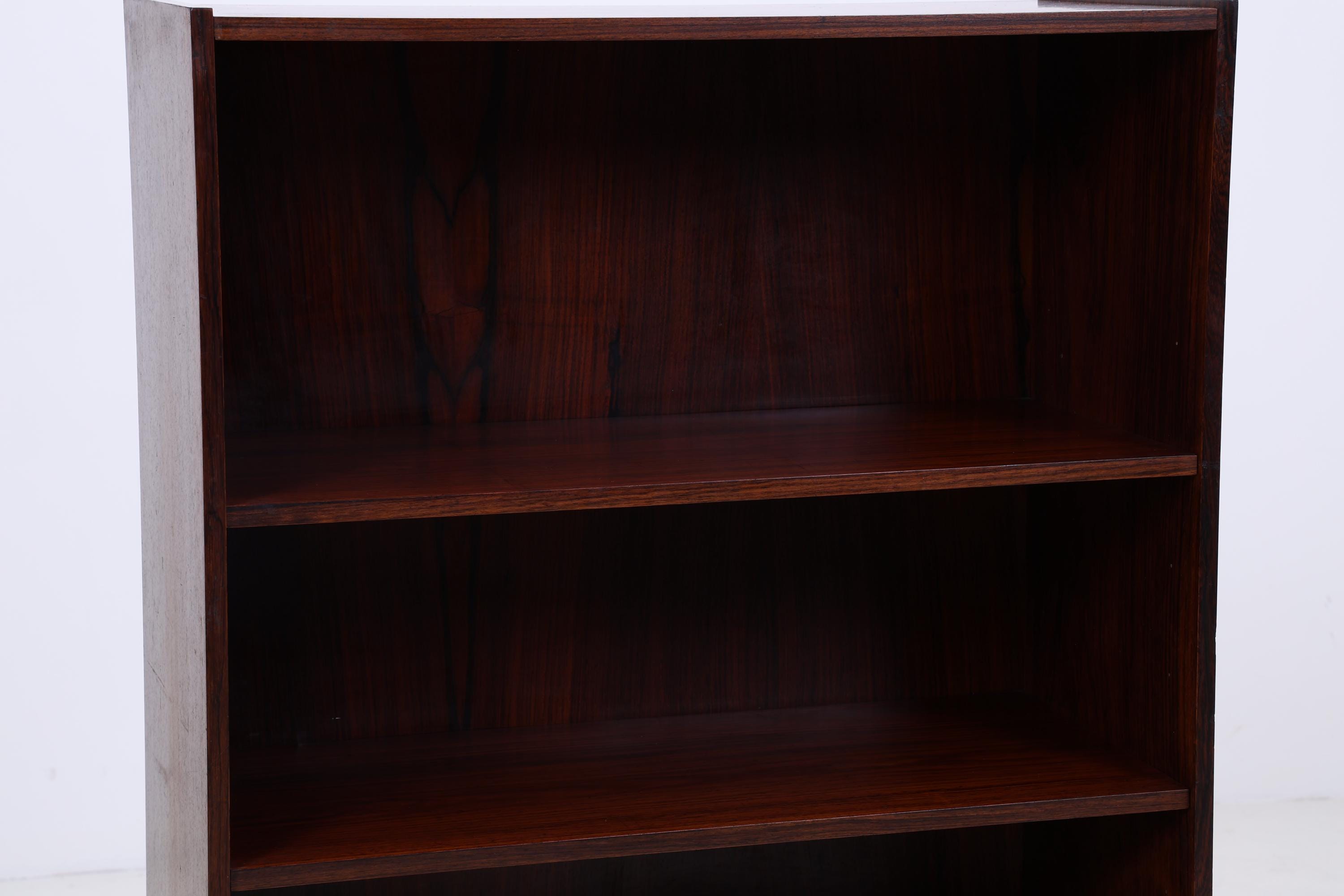 Vintage Palisander Bücherregal | Mid Century Regal | 60er Retro Holz Aufbewahrung