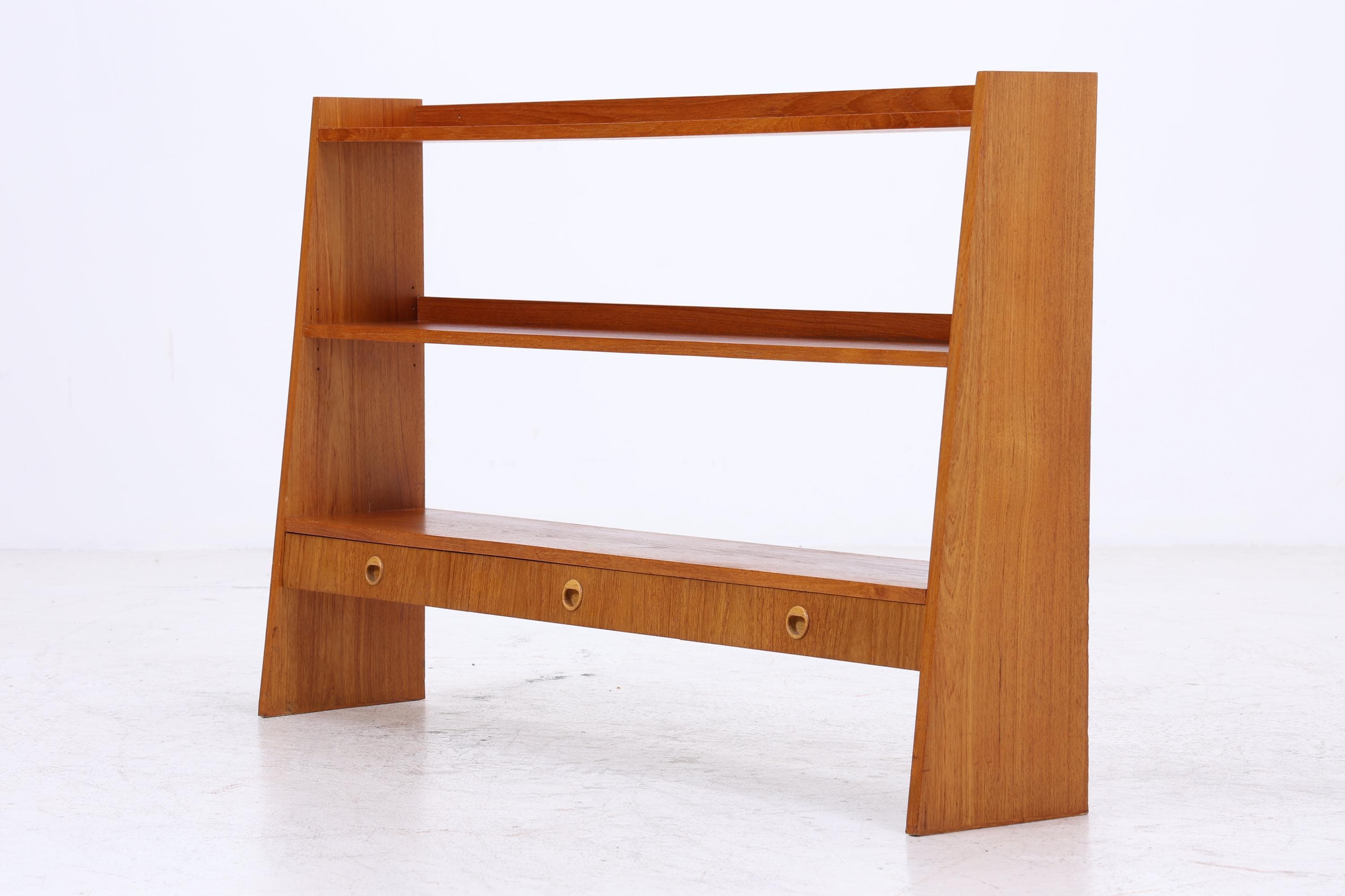 Vintage Teak Bücherregal | Mid Century Regal | Danish Design 60er