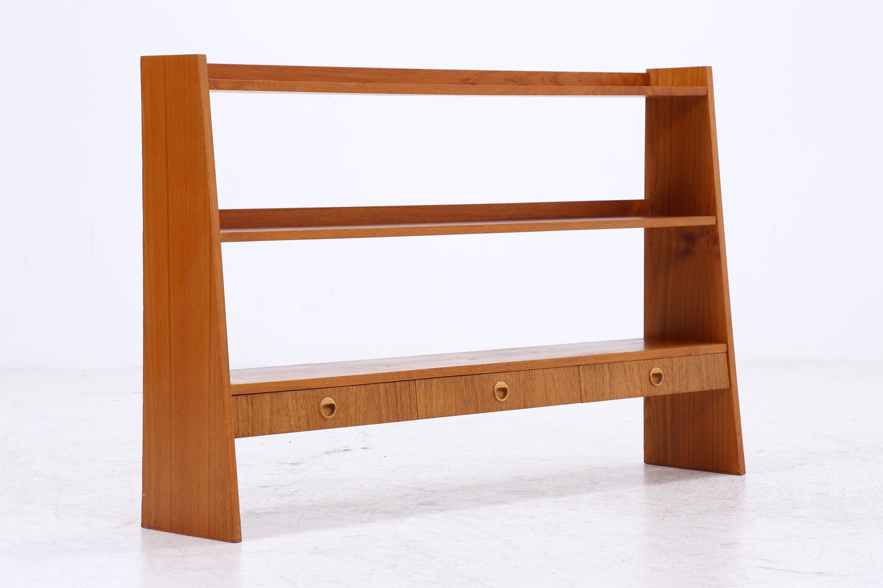Vintage Teak Bücherregal | Mid Century Regal | Danish Design 60er