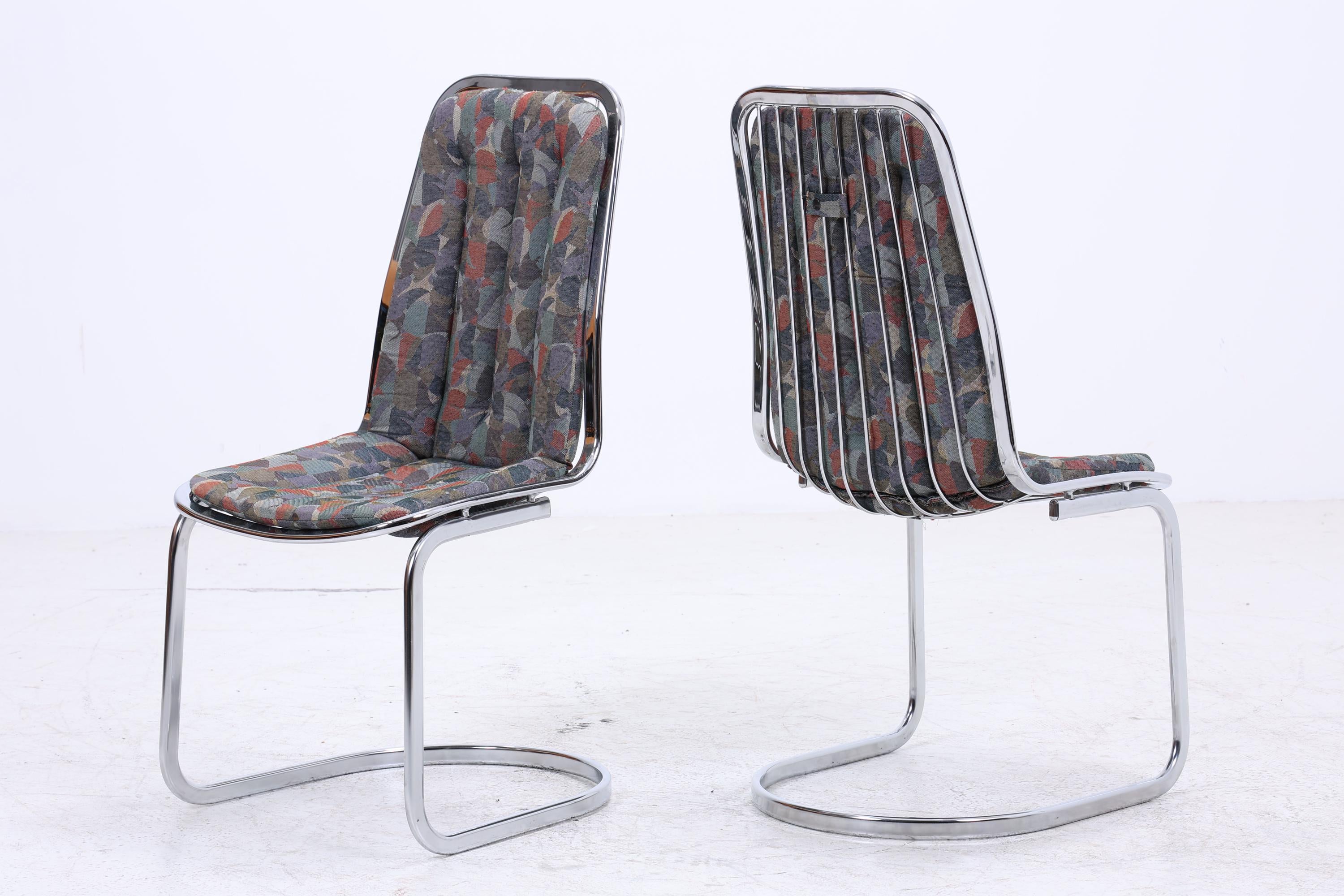 2er Set Freischwinger von GASTONE RINALDI | Mid Century Designklassiker | Vintage Stuhl | Retro Stuhl