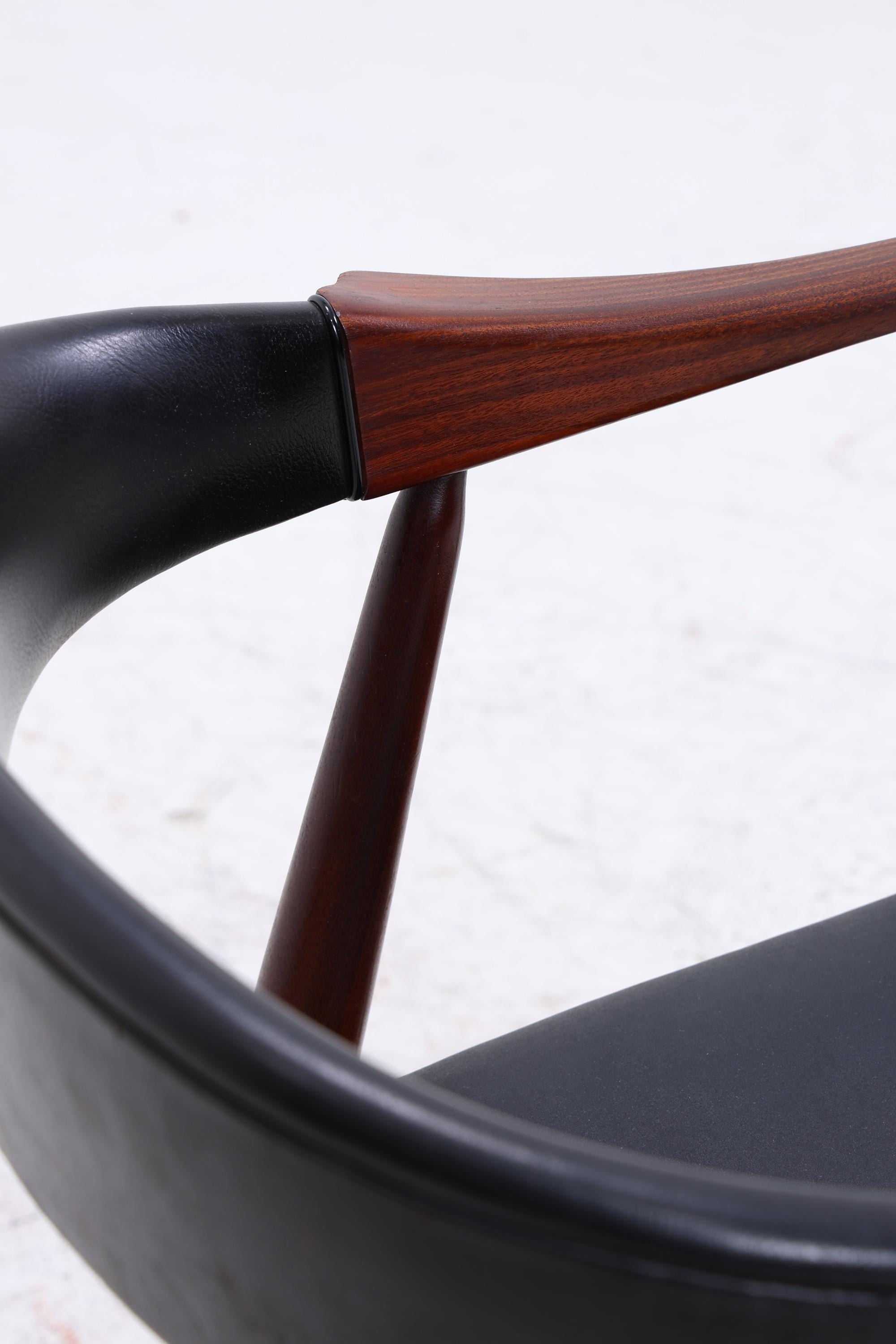Vintage Teak Stuhl von Th. Harlev für Farstrup Møbler | Danish Design Mid Century Esszimmerstuhl