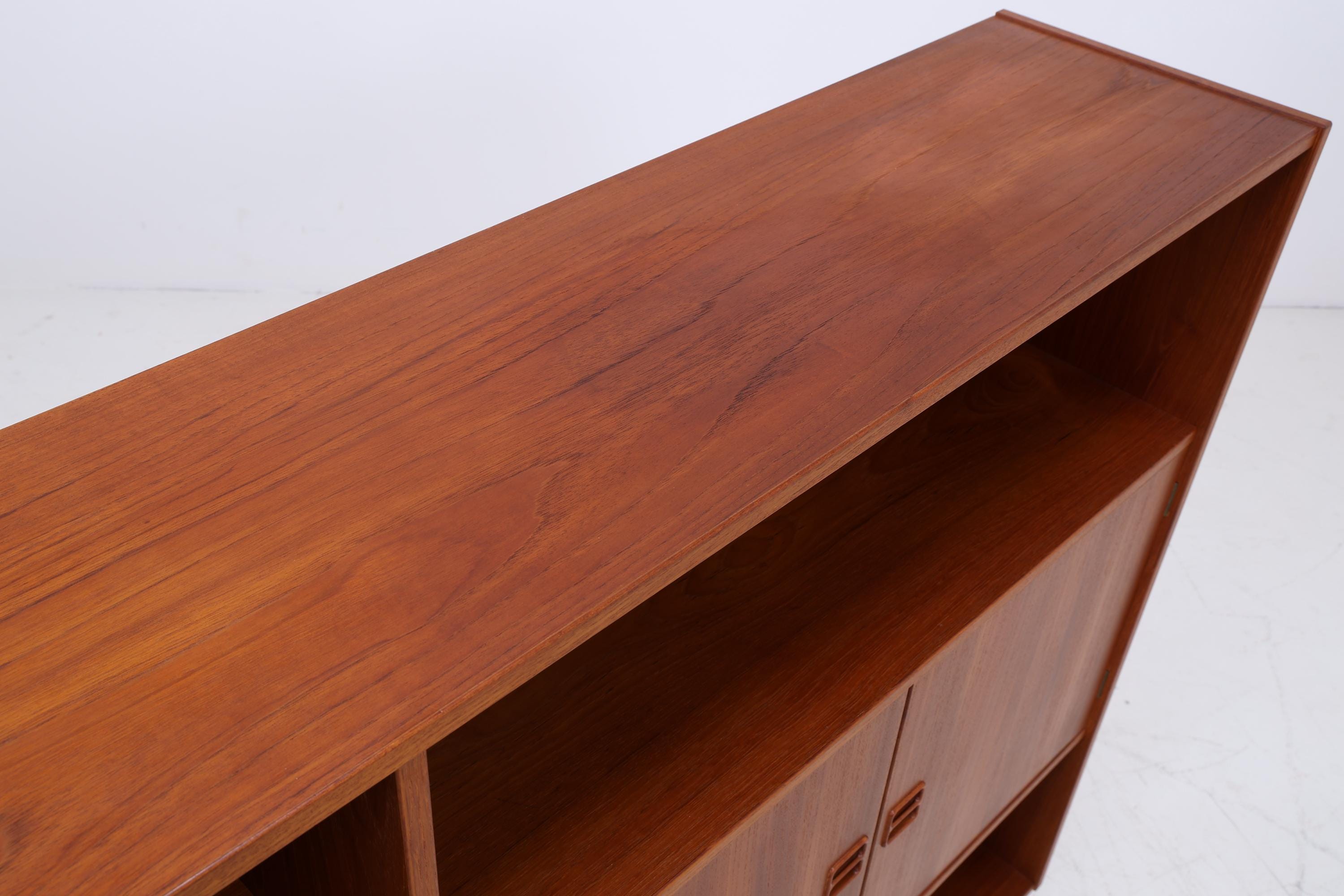 Vintage Teak Highboard 60er Jahre | Mid Century Sideboard Schrank Holz Aufbewahrung
