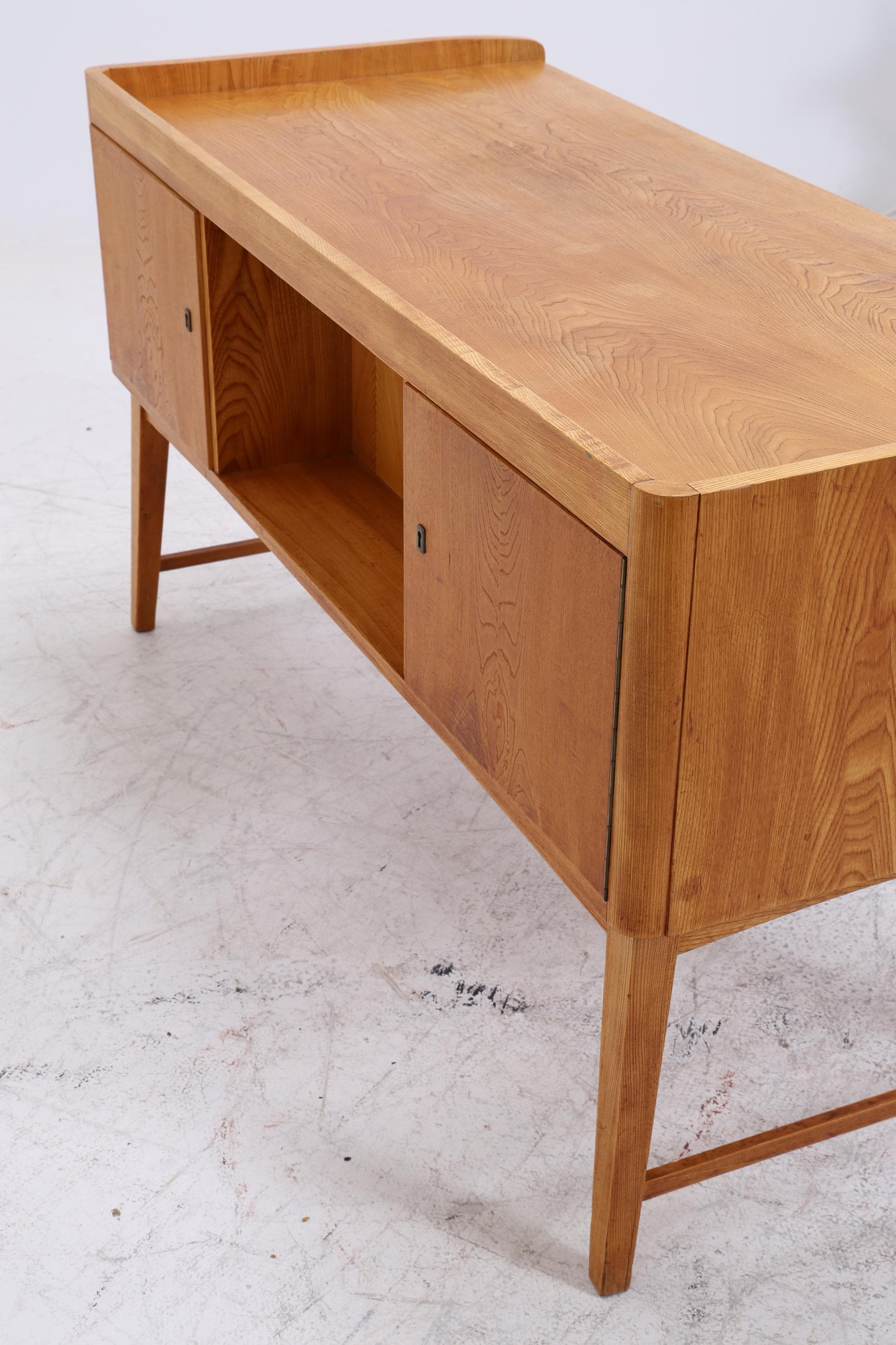 Vintage Schreibtisch aus Esche | Mid-Century Bürotisch 60er Jahre Design