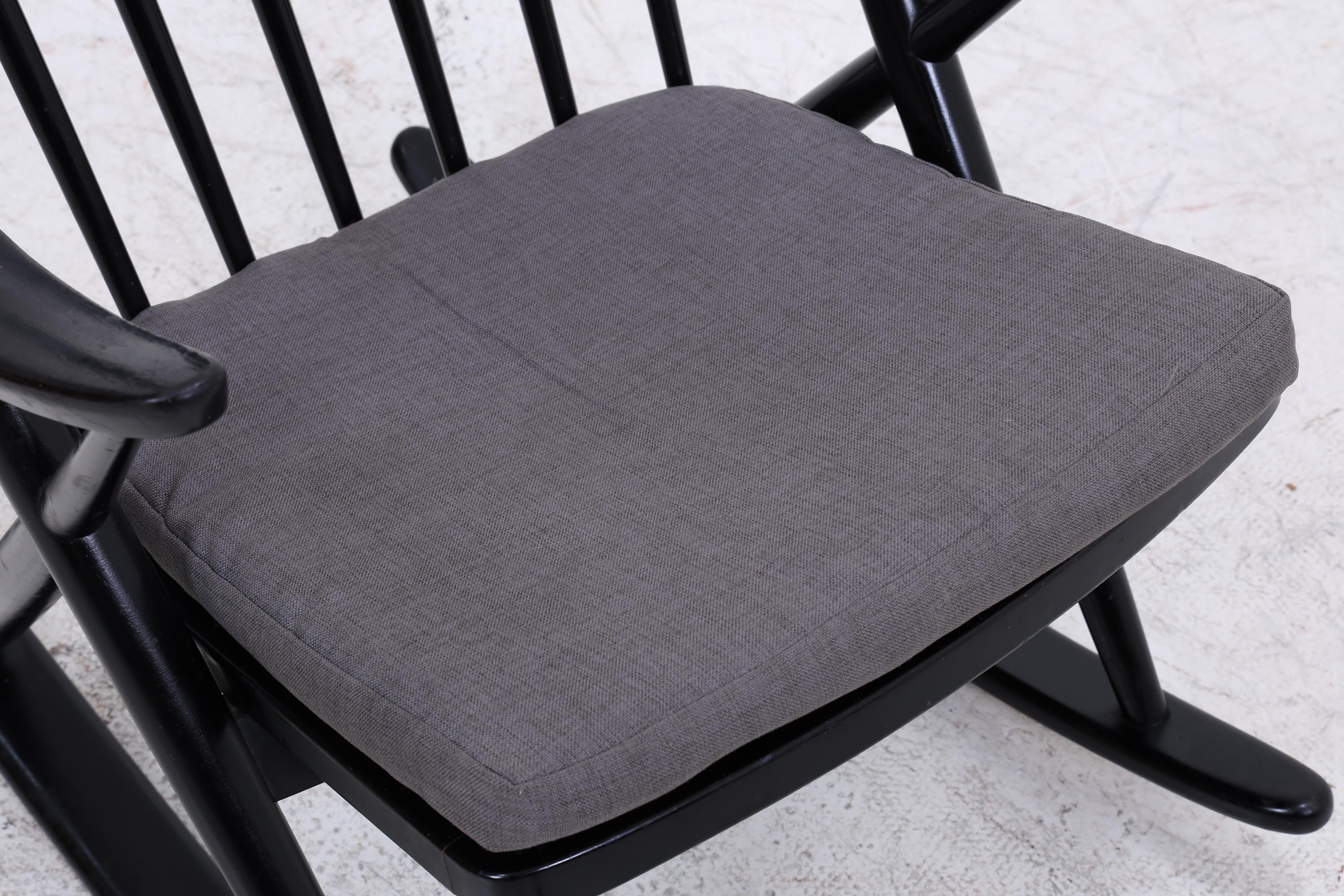Vintage Schaukelstuhl Modell 182 Rocking Chair von Frank Reenskaug für Bramin | Danish Design Mid Century Sessel