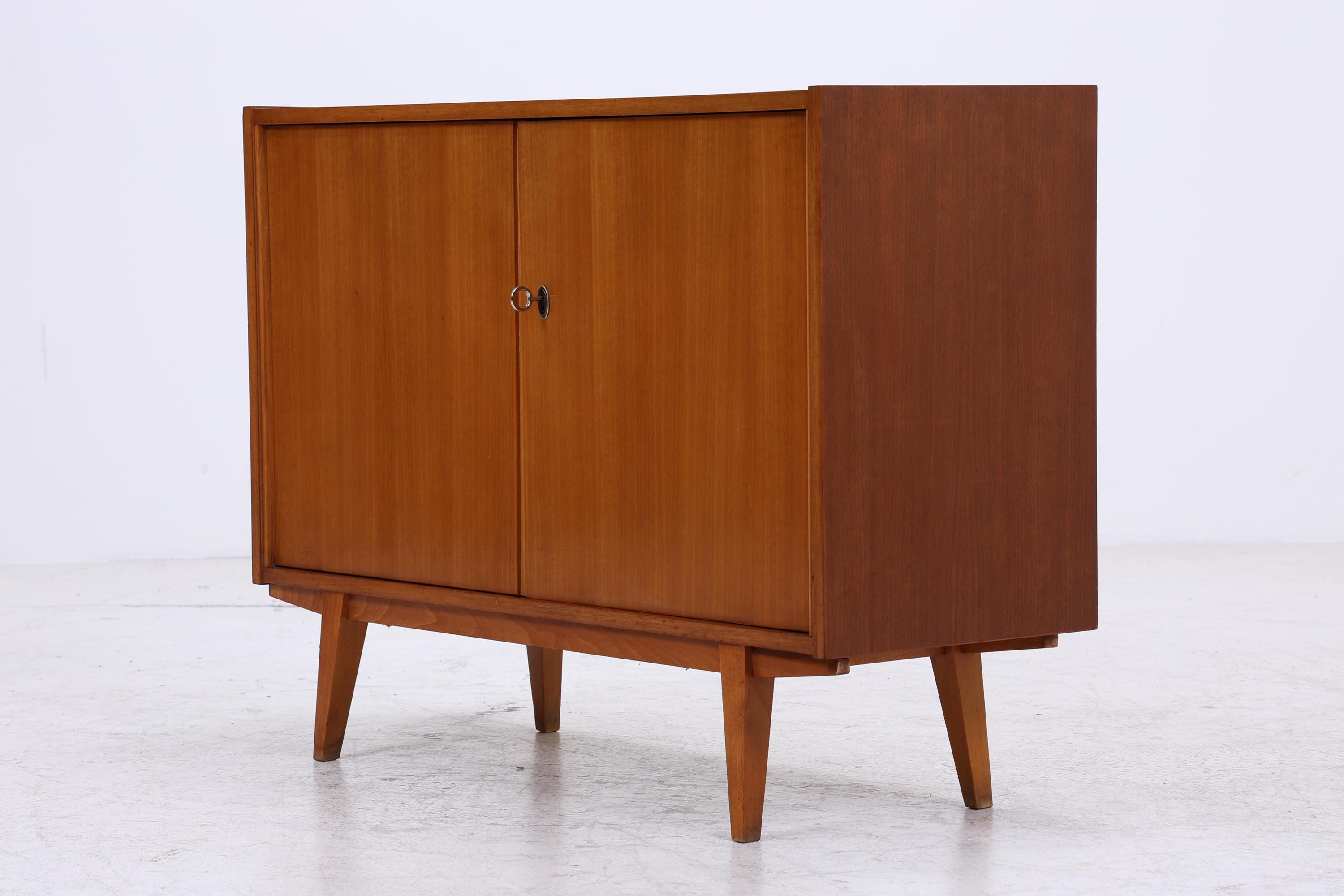 Vintage Kommode 60er | Mid Century Schrank | Retro Holz Aufbewahrung