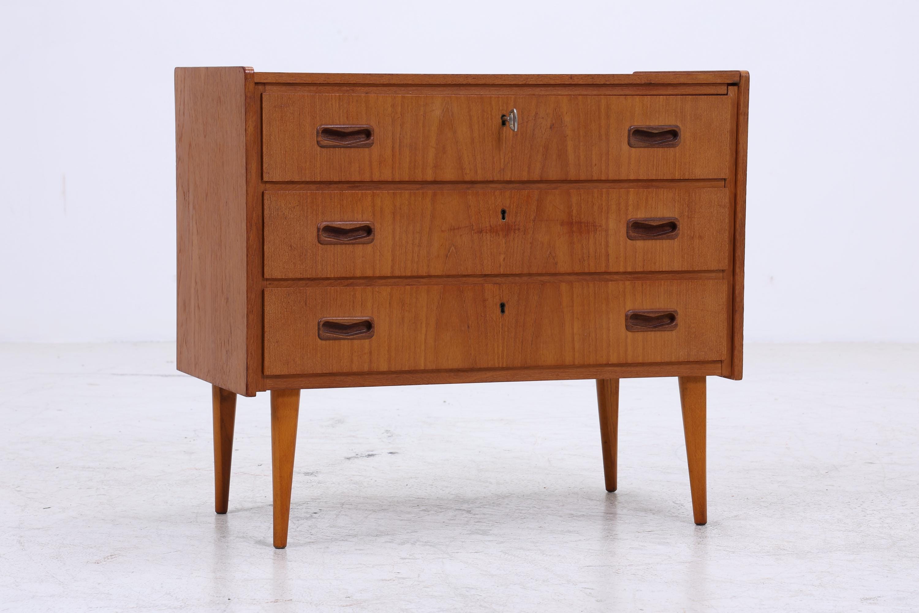 Vintage Teak Kommode | Mid-Century Schubladenkommode