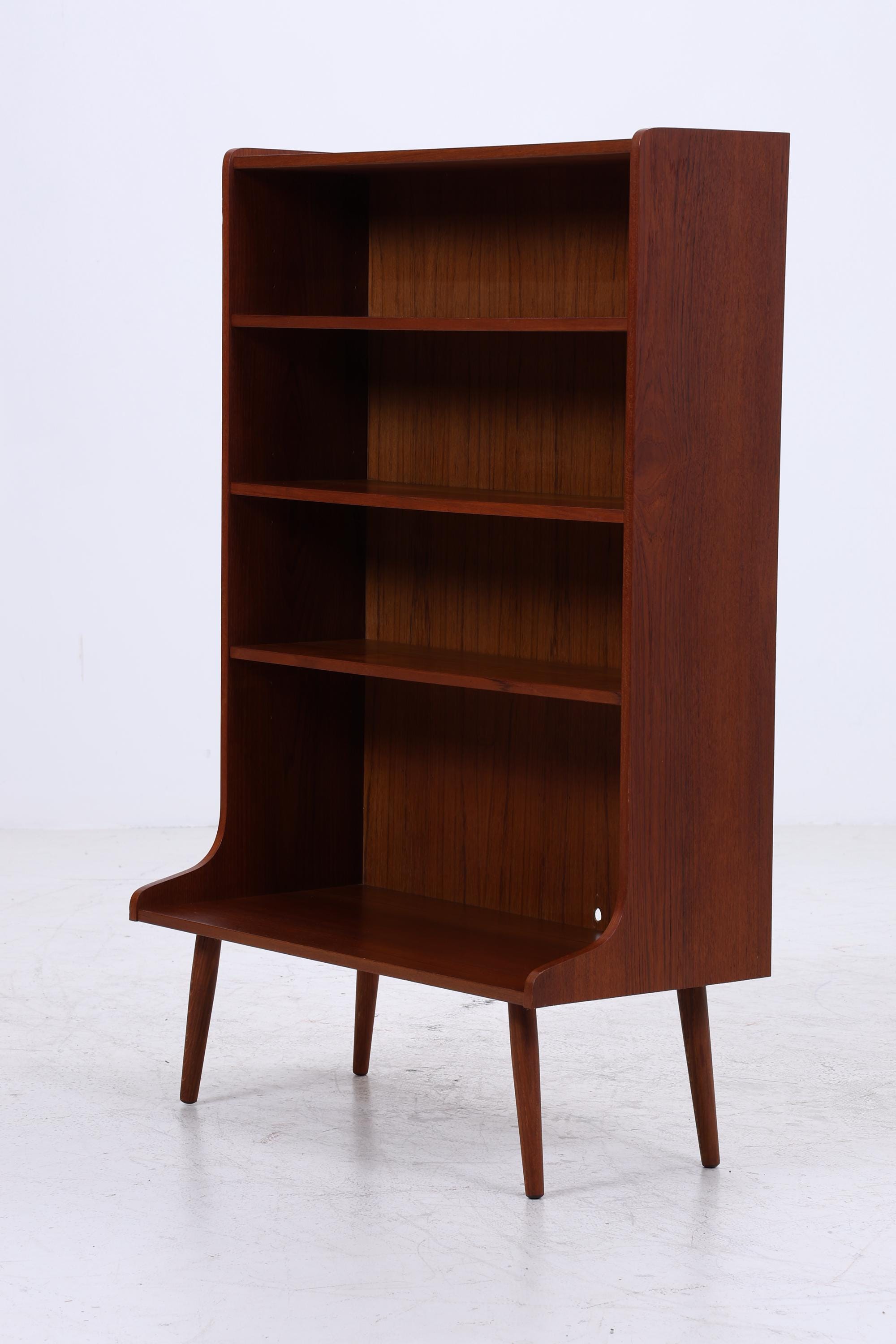 Vintage Teak Bücherregal | Mid Century Regal | 60er Retro Holz Aufbewahrung
