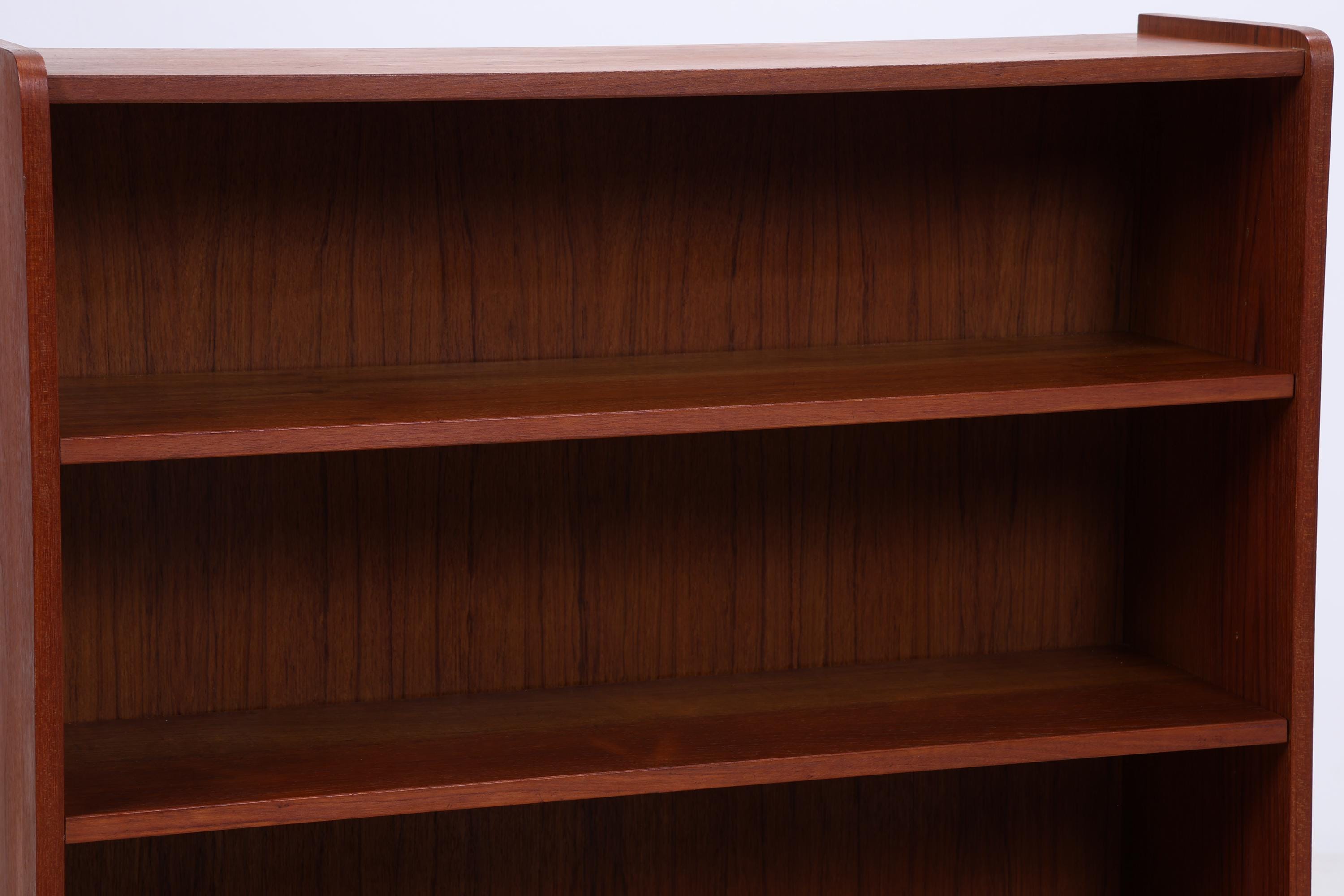 Vintage Teak Bücherregal | Mid Century Regal | 60er Retro Holz Aufbewahrung