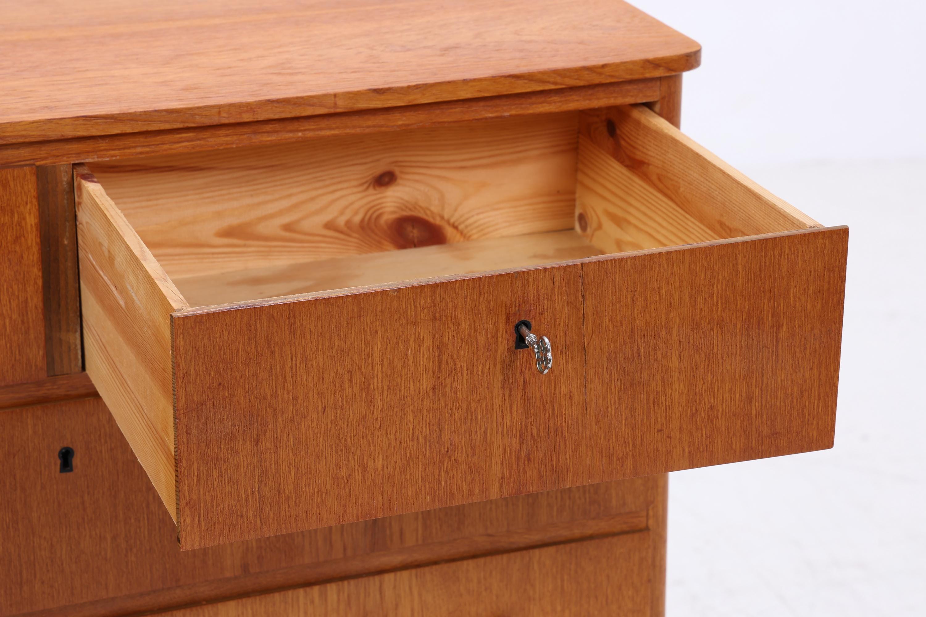 Vintage Teak Kommode | Mid Century Schubladen Schrank Holz Aufbewahrung 60er 70er