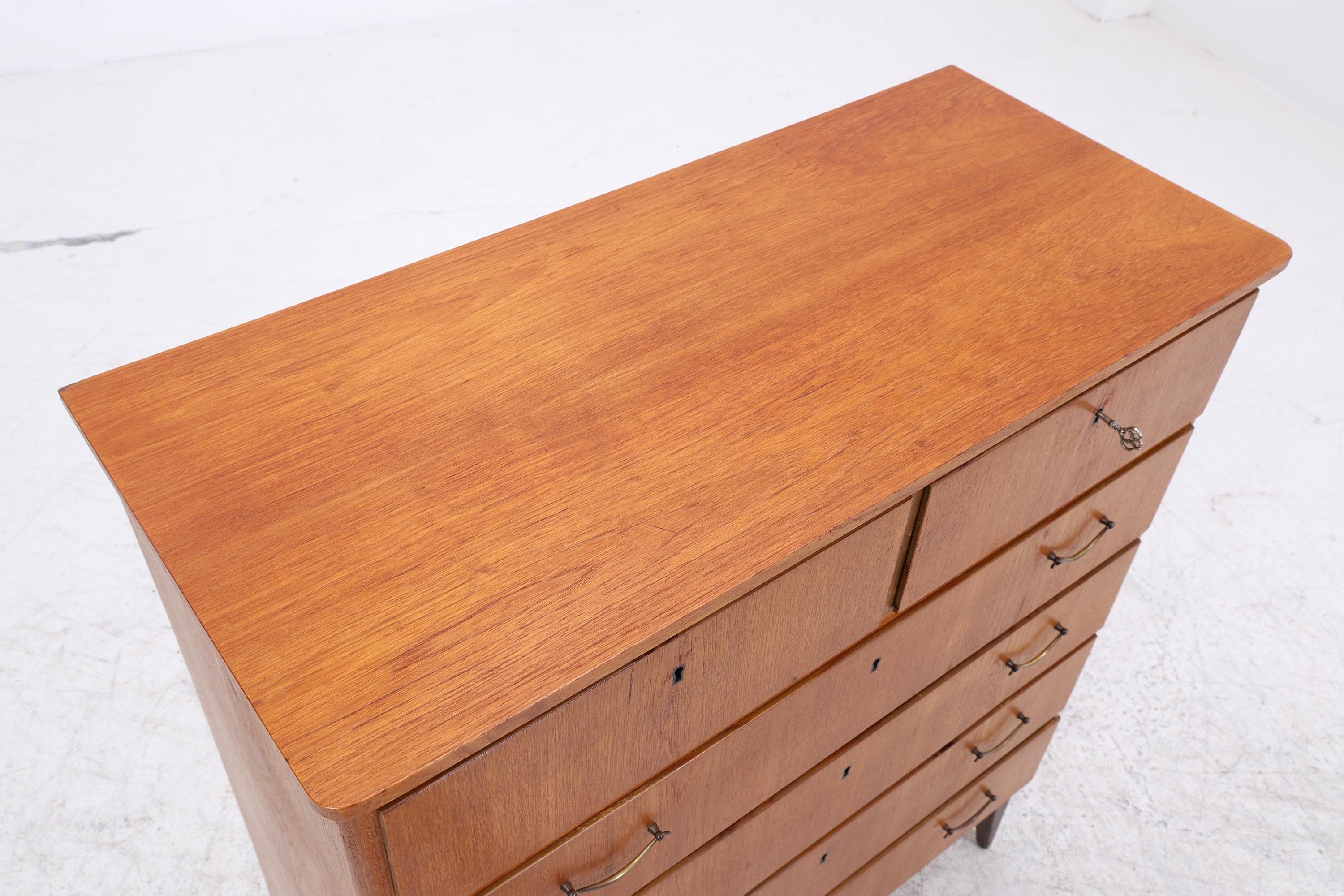 Vintage Teak Kommode | Mid Century Schubladen Schrank Holz Aufbewahrung 60er 70er
