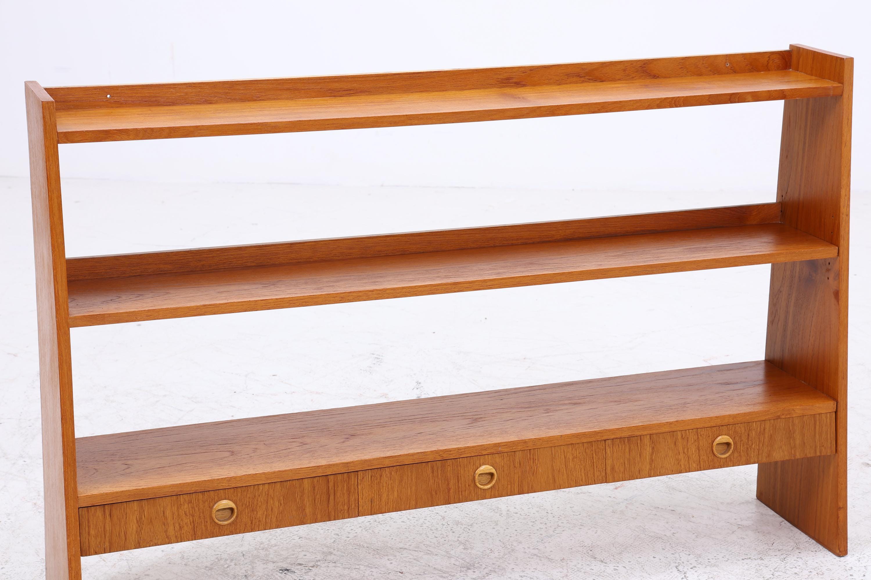 Vintage Teak Bücherregal | Mid Century Regal | Danish Design 60er