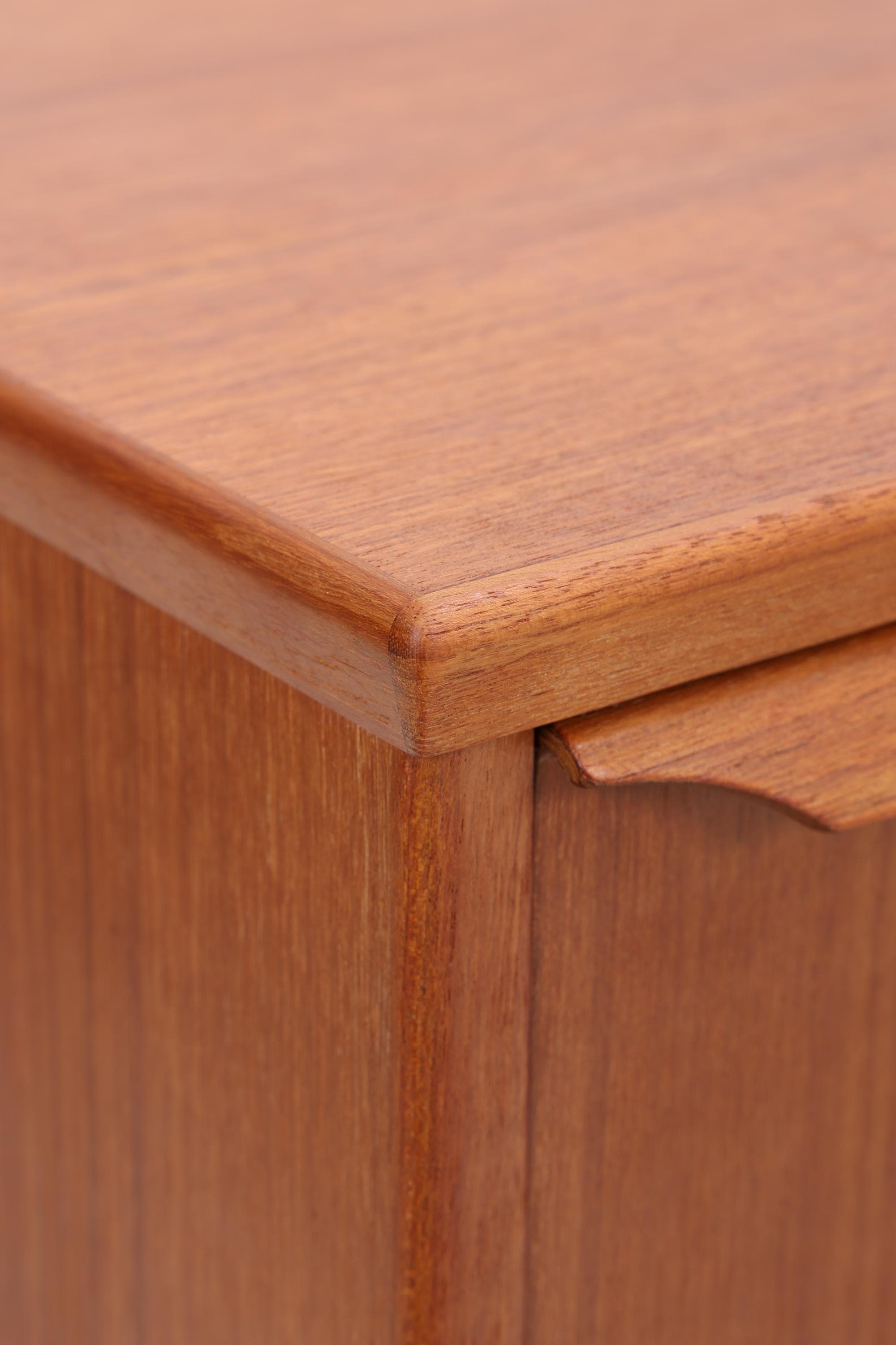 Vintage Teak Kommode | Mid Century Tallboy Schubladen Schrank Holz Aufbewahrung 60er 70er