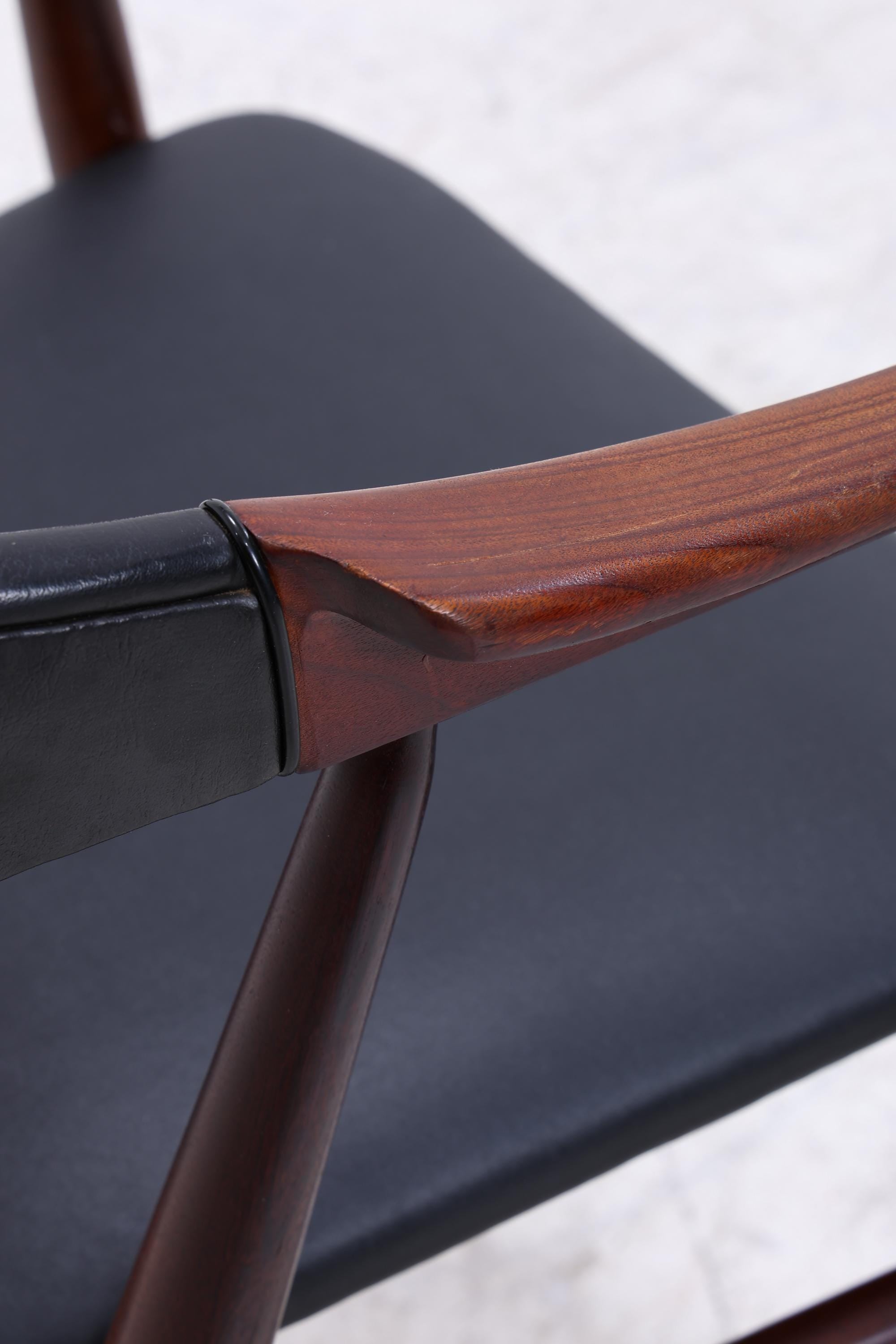 Vintage Teak Stuhl von Th. Harlev für Farstrup Møbler | Danish Design Mid Century Esszimmerstuhl