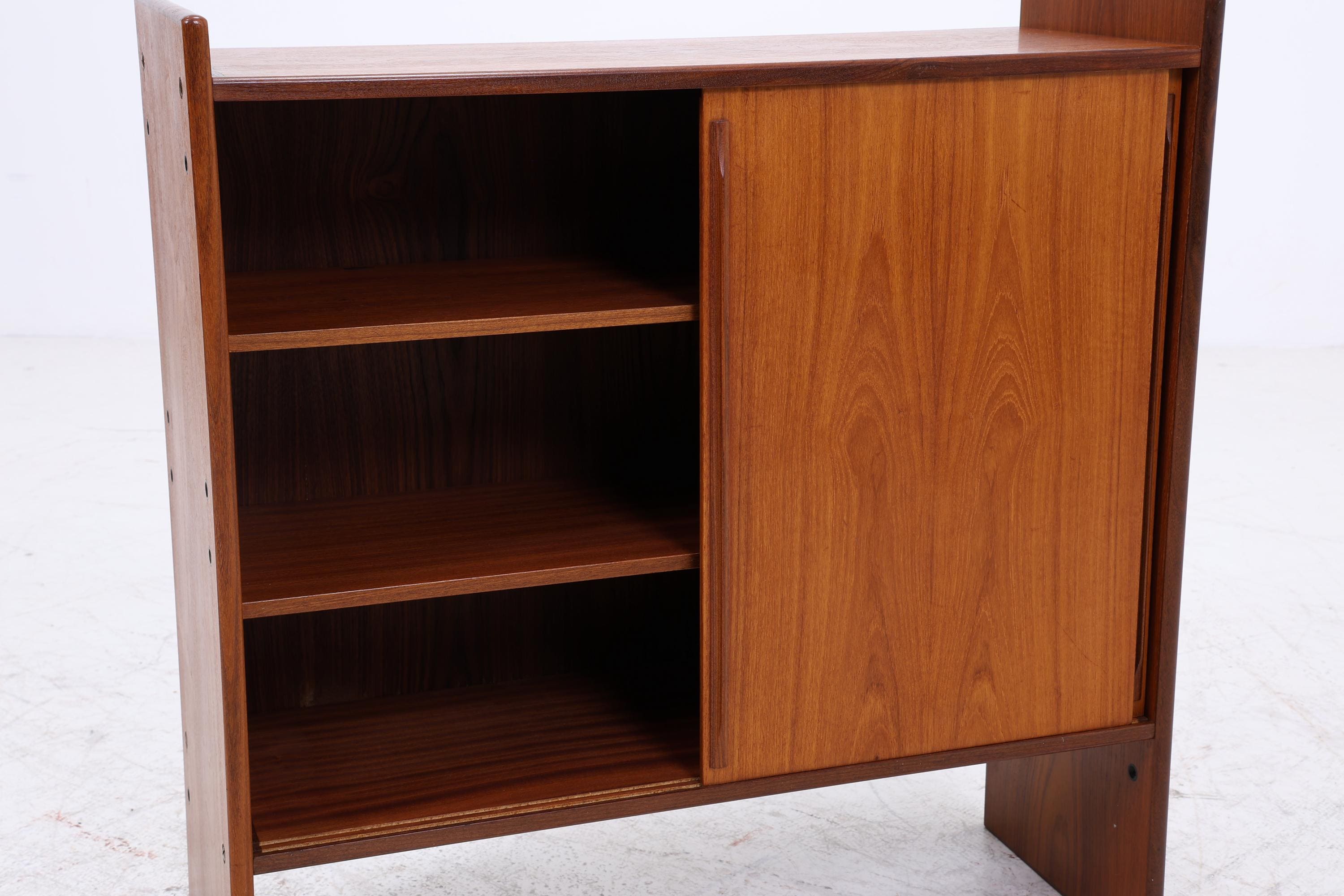 Vintage Teak Kommode mit Schiebetüren | Mid-Century Schrank Danish Modern