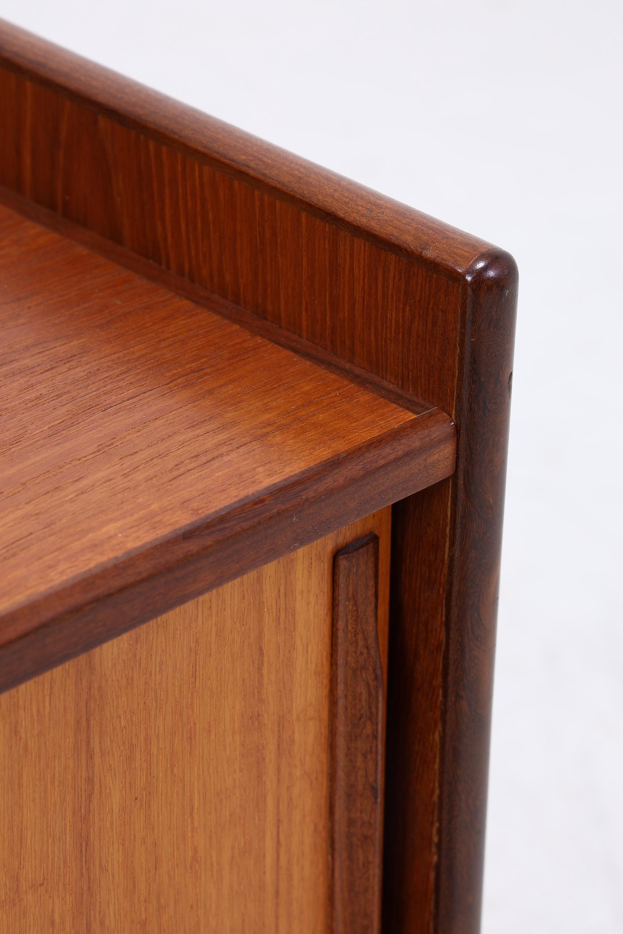 Vintage Teak Kommode mit Schiebetüren | Mid-Century Schrank Danish Modern