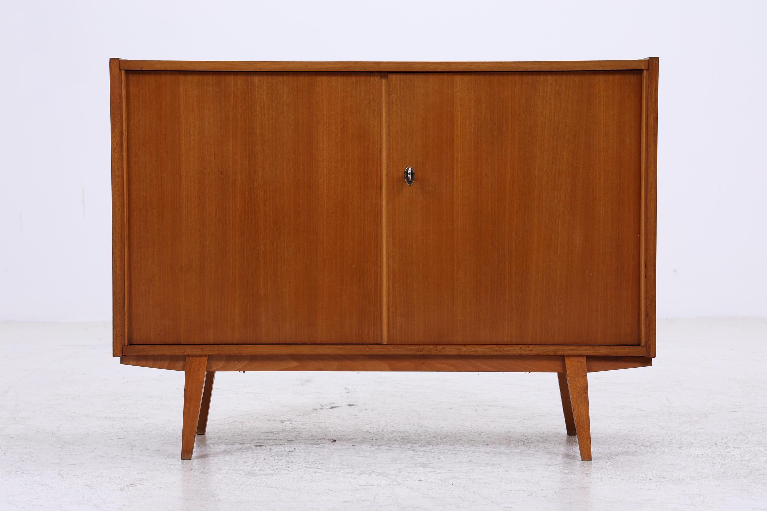 Vintage Kommode 60er | Mid Century Schrank | Retro Holz Aufbewahrung