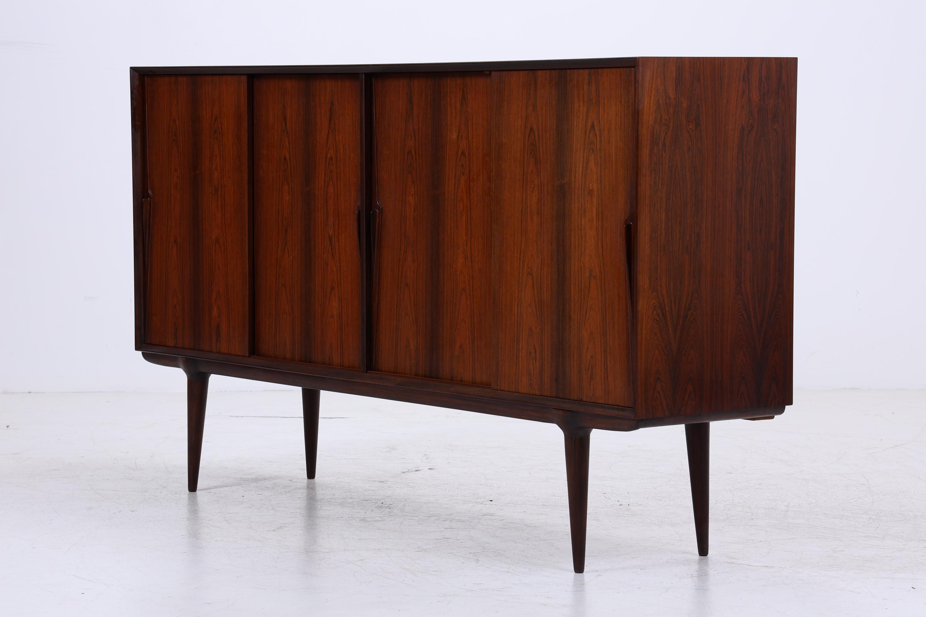 Vintage Palisander Highboard von Omann Jun | Mid Century Sideboard Schubladen Schrank Holz Aufbewahrung
