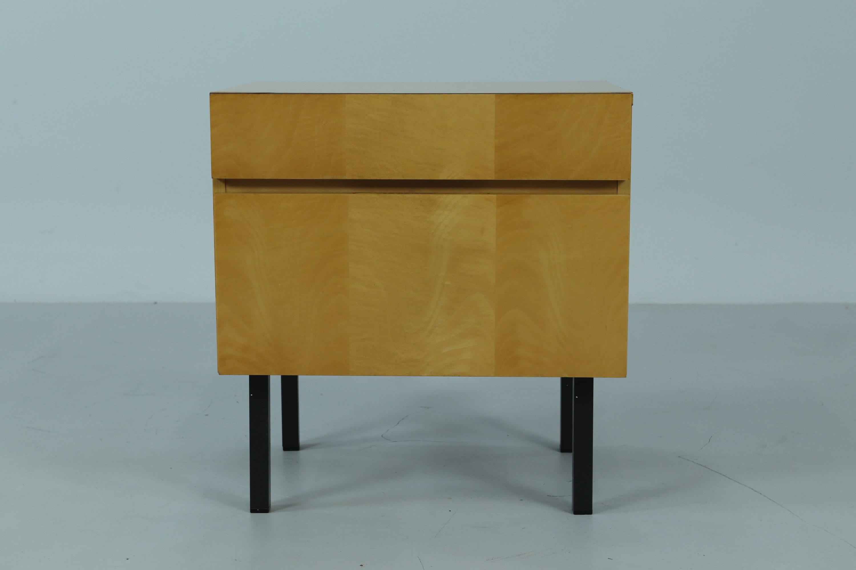 ❌SALE❌ Vintage Mini Kommode 60er Jahre | Mid Century Schubladen Flur Konsole Schrank Antik Retro 50er 70er Holz Schwarze Griffe