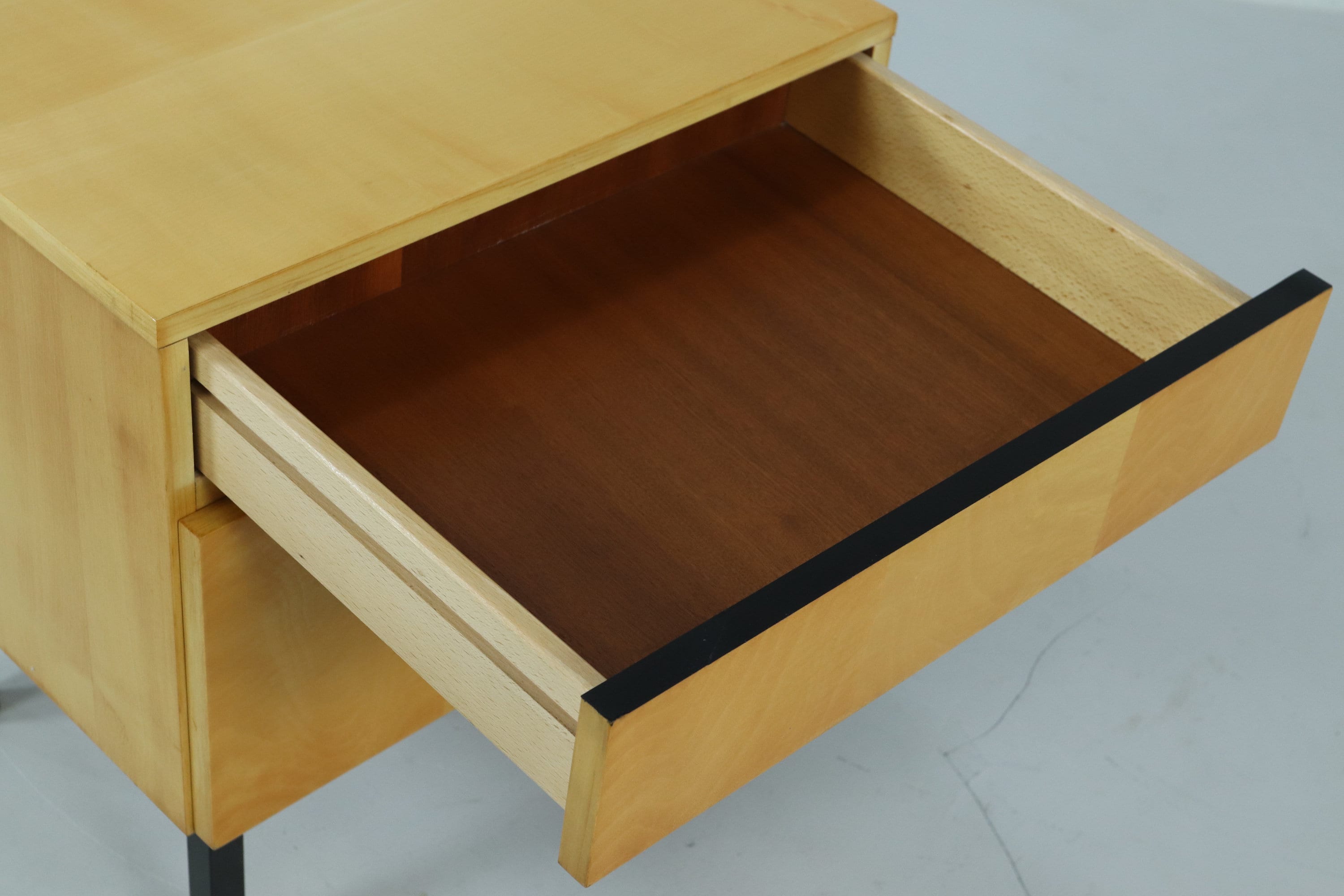 ❌SALE❌ Vintage Mini Kommode 60er Jahre | Mid Century Schubladen Flur Konsole Schrank Antik Retro 50er 70er Holz Schwarze Griffe