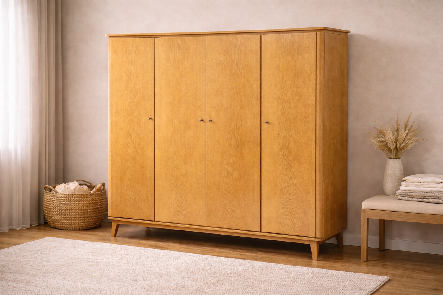 Vintage Kleiderschrank im Mid Century Design, 60er Jahre