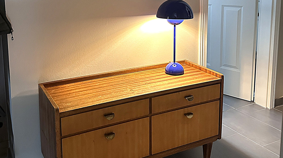 Mid Century Kommode mit Schubladen, Vintage Stil