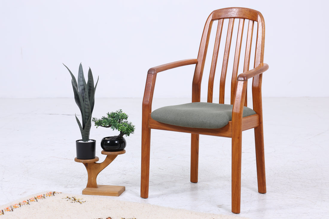 Vintage Teak Dyrlund Stuhl aus den 60ern| Mid Century Armlehnenstuhl 70er Jahre | Retro Küchenstuhl