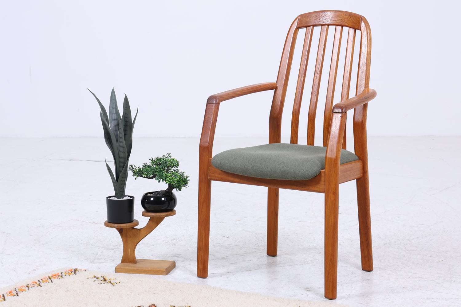 Vintage Teak Dyrlund Stuhl aus den 60ern| Mid Century Armlehnenstuhl 70er Jahre | Retro Küchenstuhl