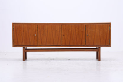 Vintage 60er Sideboard Nussbaum mit Barfach | Mid Century Highboard Anrichte