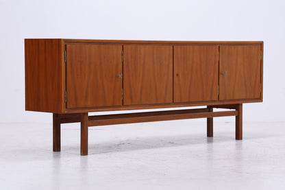 Vintage 60er Sideboard Nussbaum mit Barfach | Mid Century Highboard Anrichte