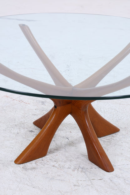 Vintage Teak Couchtisch T118 von Illum Wikkelso für Niels Eilersen | Mid Century Beistelltisch | Danish Design 60er Jahre