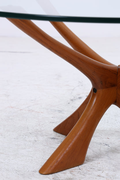 Vintage Teak Couchtisch T118 von Illum Wikkelso für Niels Eilersen | Mid Century Beistelltisch | Danish Design 60er Jahre