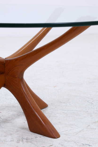 Vintage Teak Couchtisch T118 von Illum Wikkelso für Niels Eilersen | Mid Century Beistelltisch | Danish Design 60er Jahre