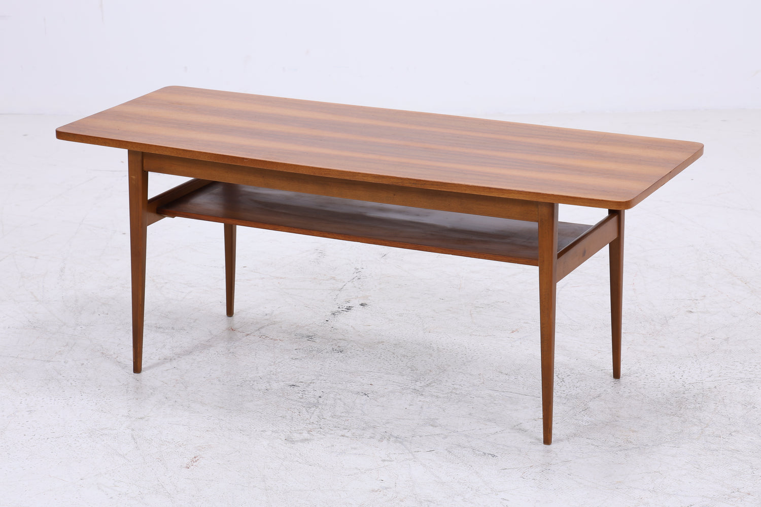 Vintage Couchtisch Holz | 50er 60er Jahre Coffee Table | Mid Century Tisch | Retro Wohnzimmertisch