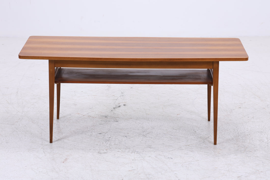 Vintage Couchtisch Holz | 50er 60er Jahre Coffee Table | Mid Century Tisch | Retro Wohnzimmertisch