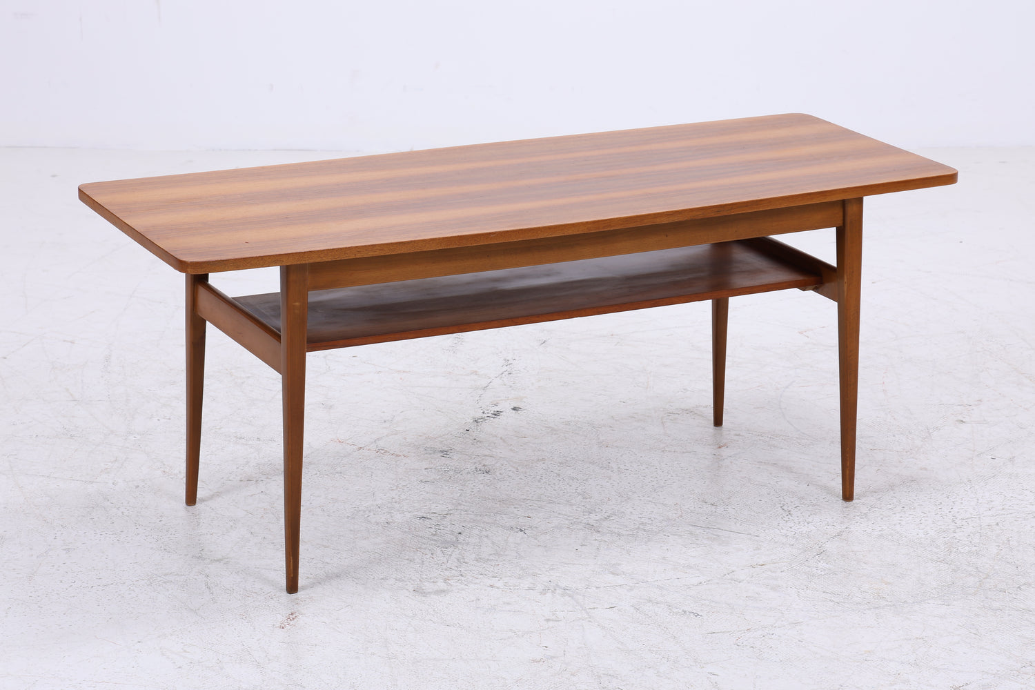 Vintage Couchtisch Holz | 50er 60er Jahre Coffee Table | Mid Century Tisch | Retro Wohnzimmertisch